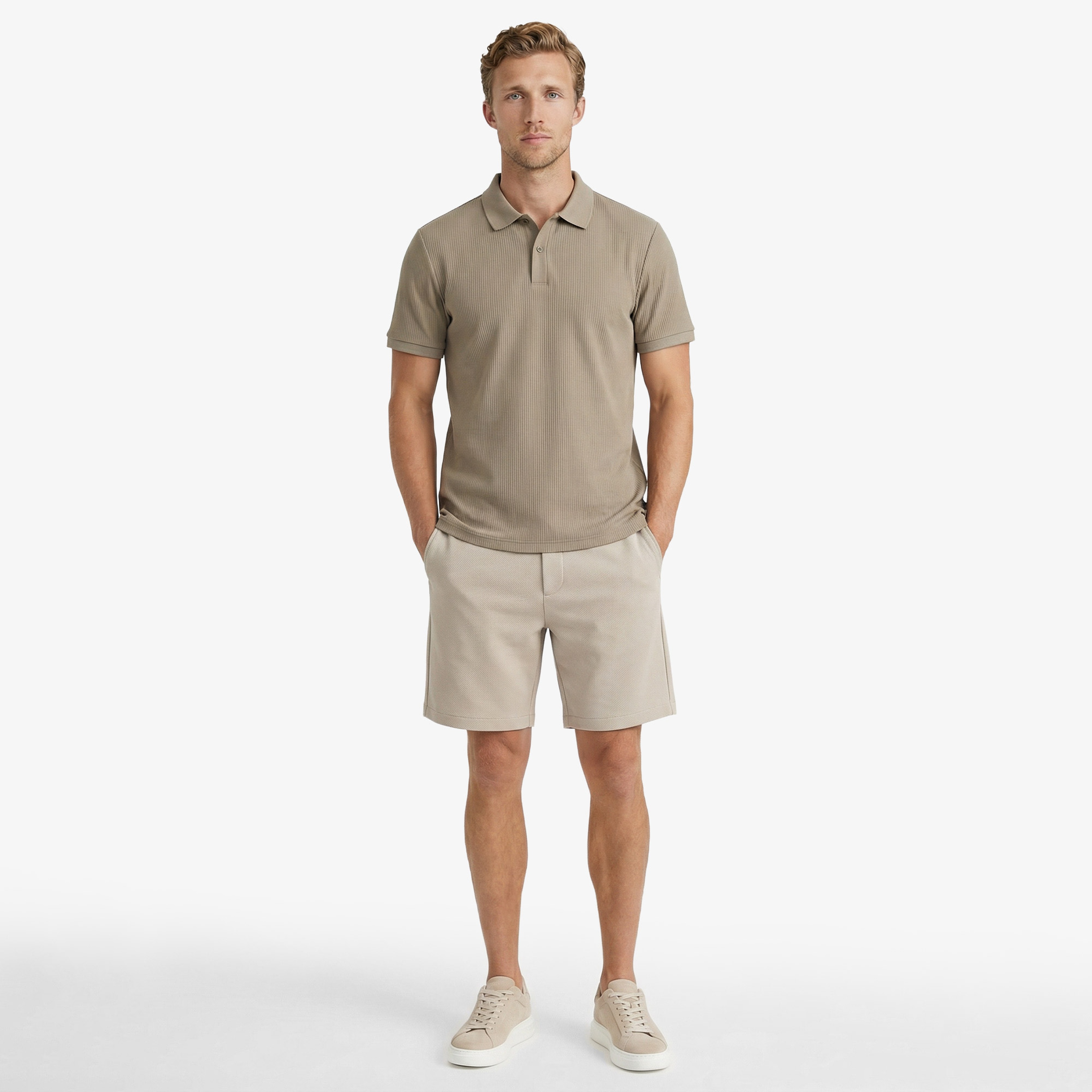 Nautica Erkek Bej Regular Fit Polo Yaka T-Shirt