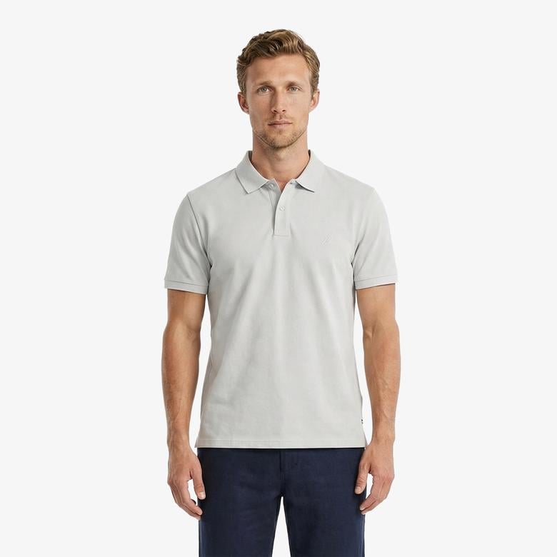 Nautica Erkek Gri Regular Fit Polo Yaka T-Shirt