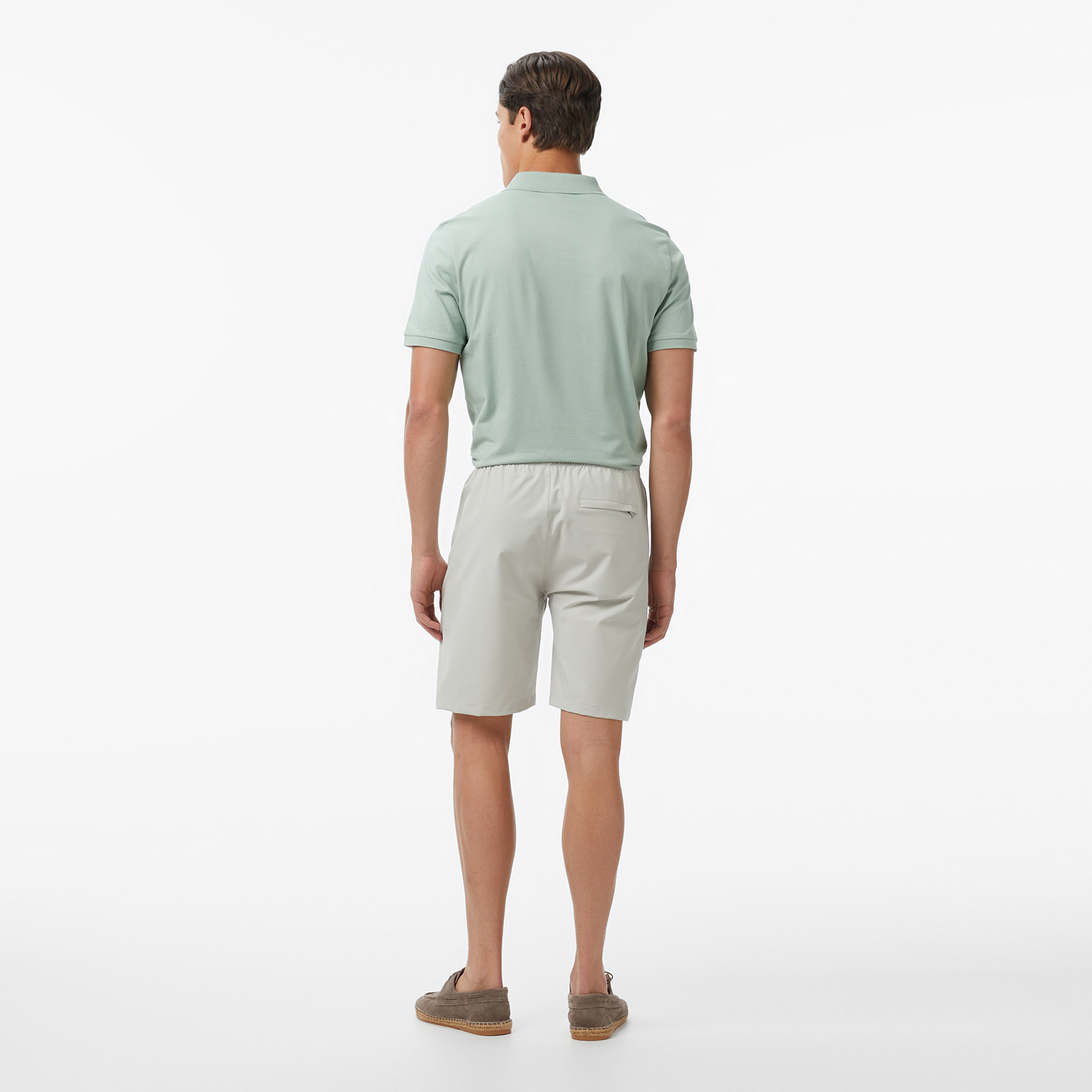 Nautica Erkek Gri Regular Fit Su İtici Şort