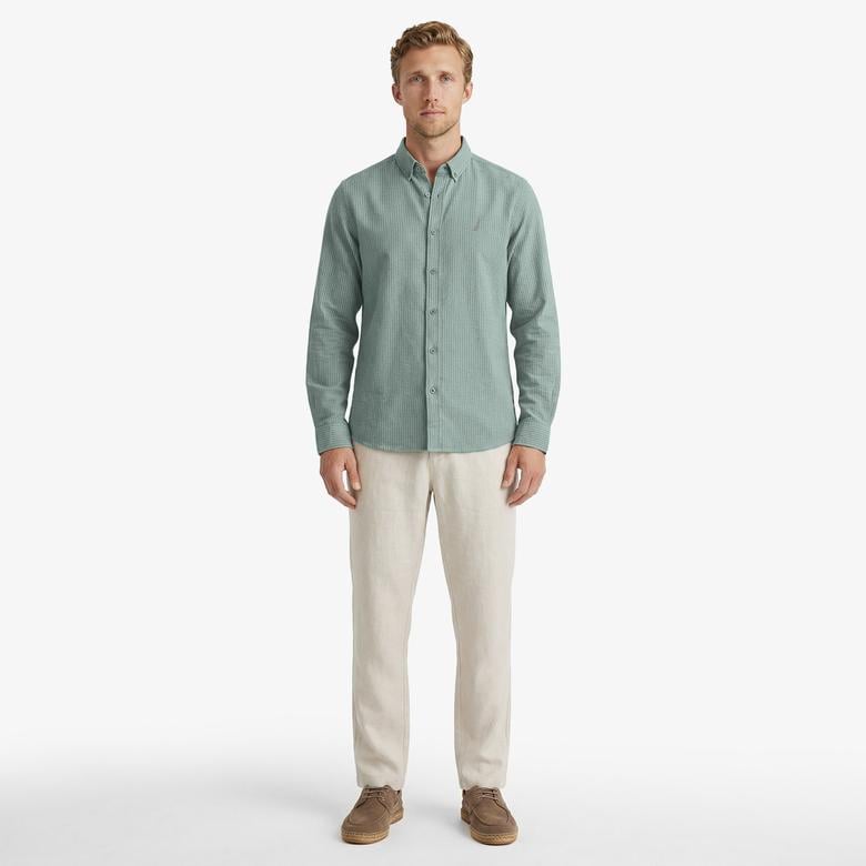 Nautica Erkek Yeşil Regular Fit Gömlek