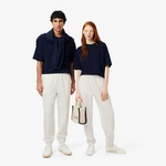Lacoste Fleece Unisex Beyaz Eşofman Altı