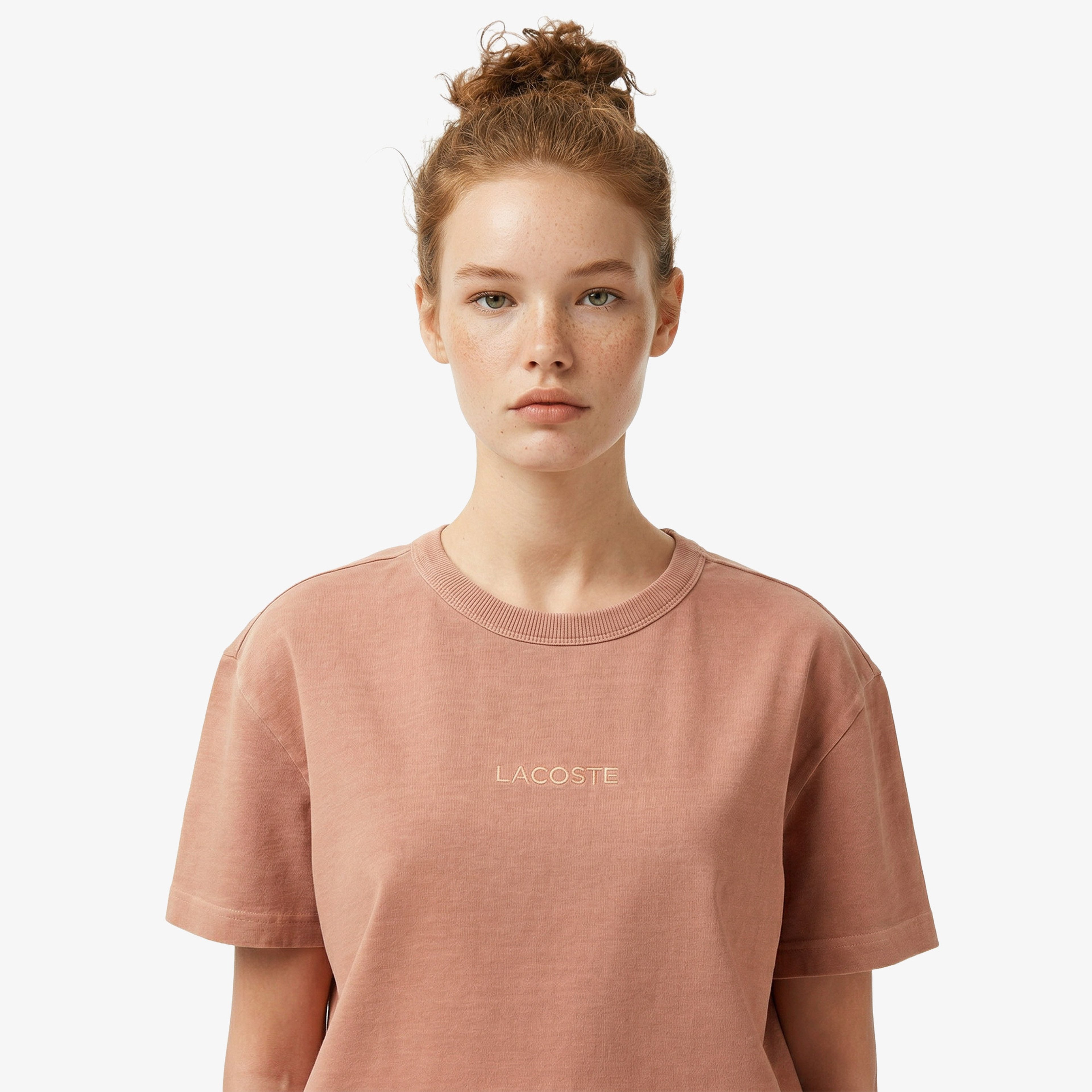 Lacoste Regular Fit Kadın Pembe T-Shirt