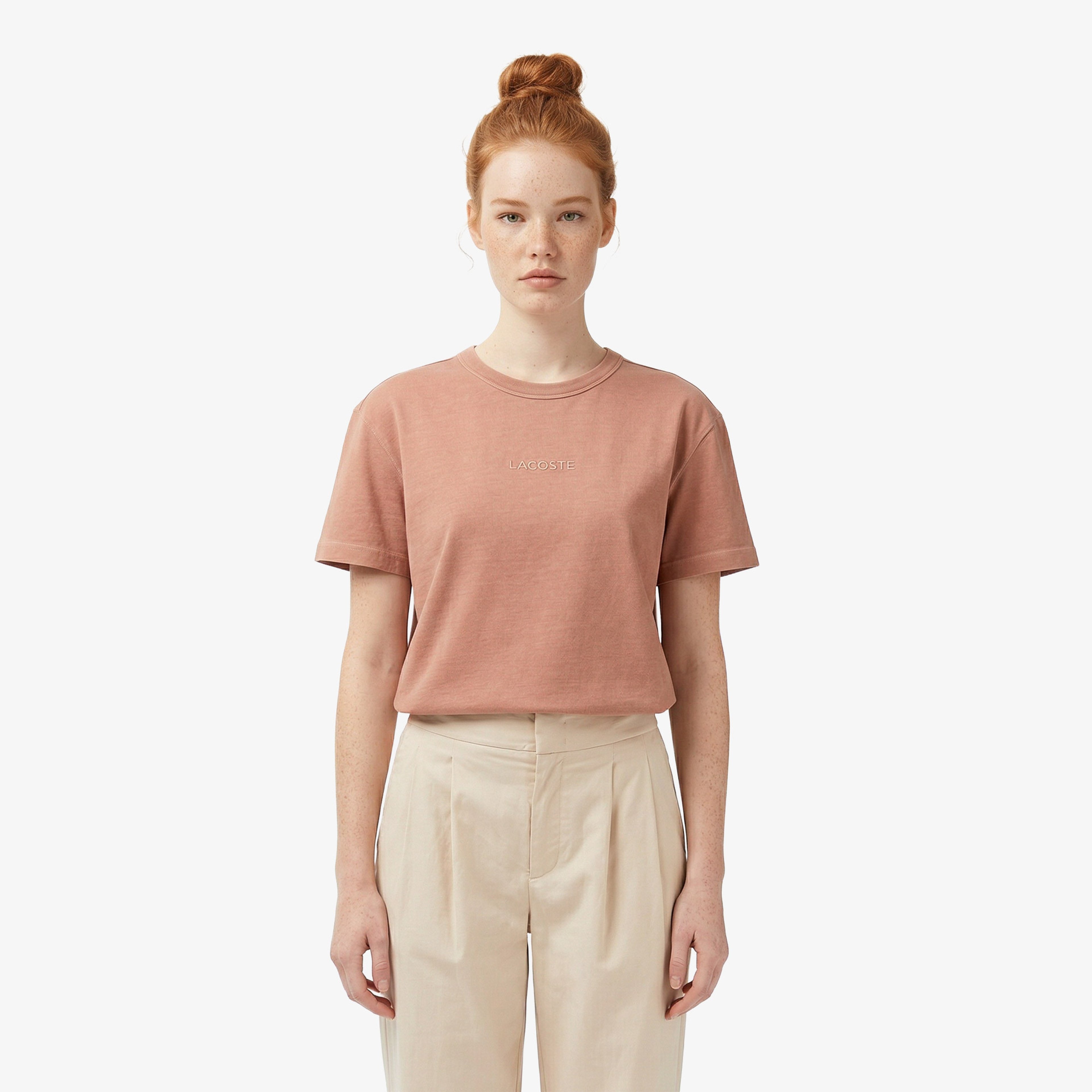 Lacoste Regular Fit Kadın Pembe T-Shirt