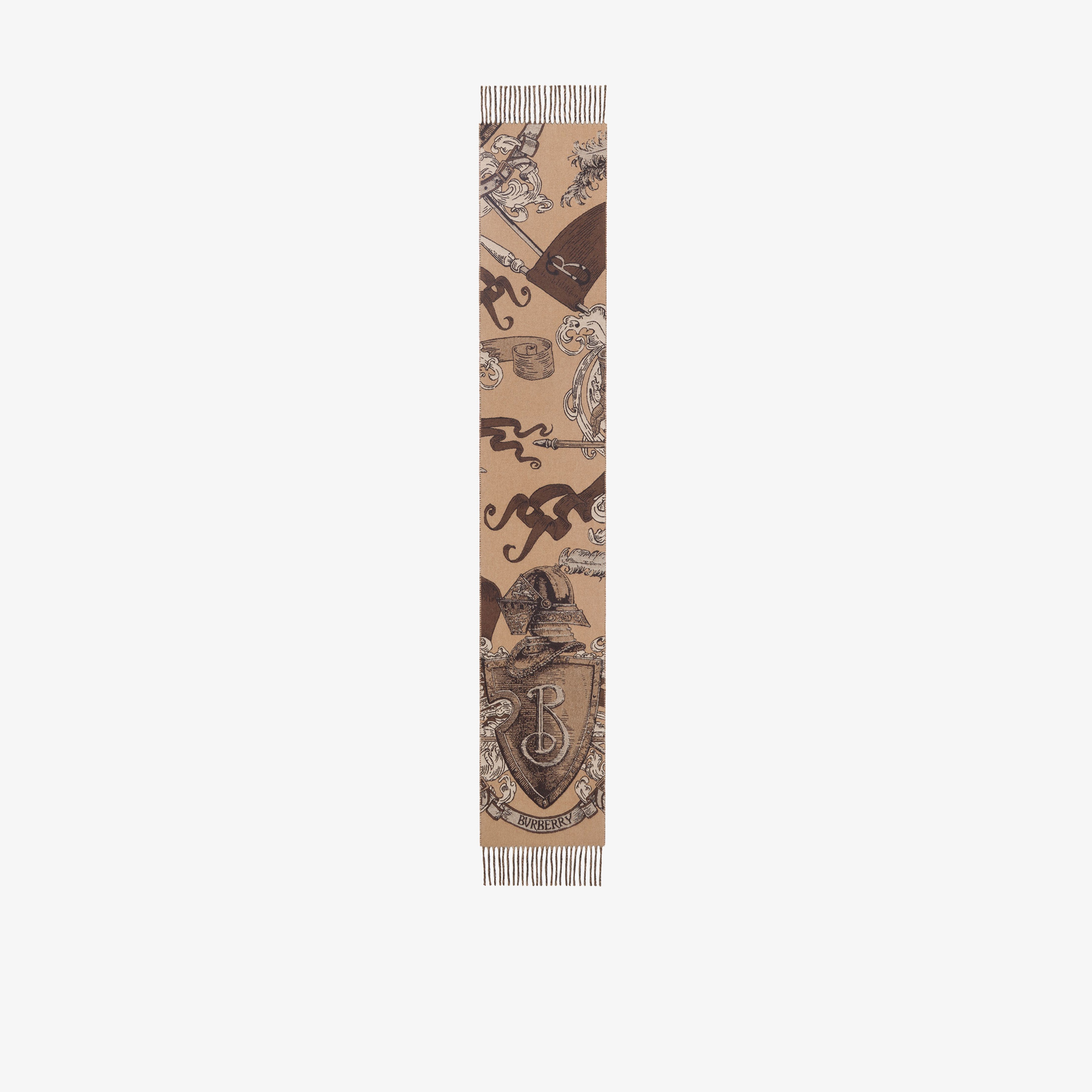 Burberry Etched Knight Kadın Bej Atkı