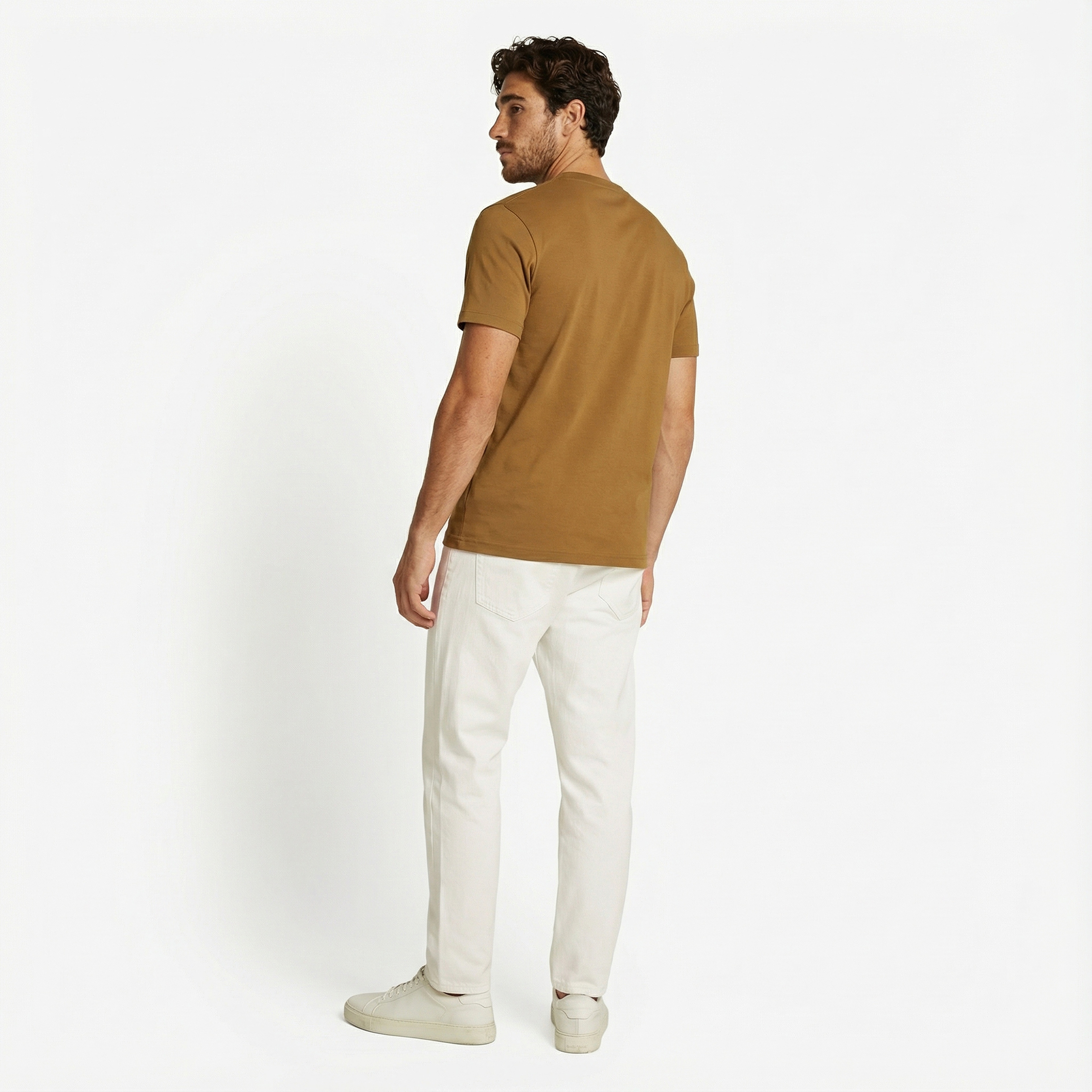 Calvin Klein Erkek Kahverengi T-Shirt