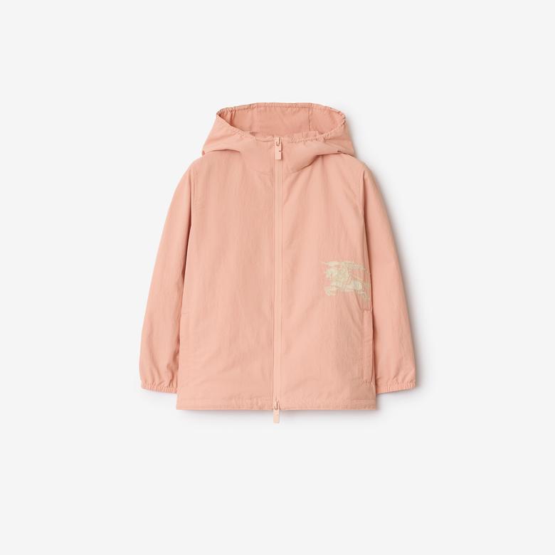 Burberry Roman Nylon Hooded Çocuk Pembe Mont