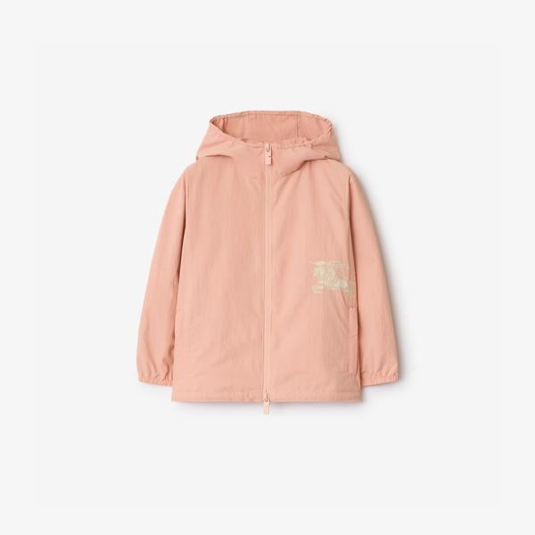 Burberry Roman Nylon Hooded Çocuk Pembe Mont
