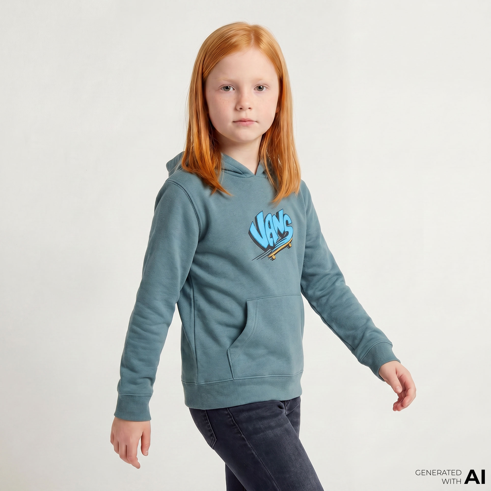 Vans Sk8 Pullover Çocuk Gri Sırt Çantası