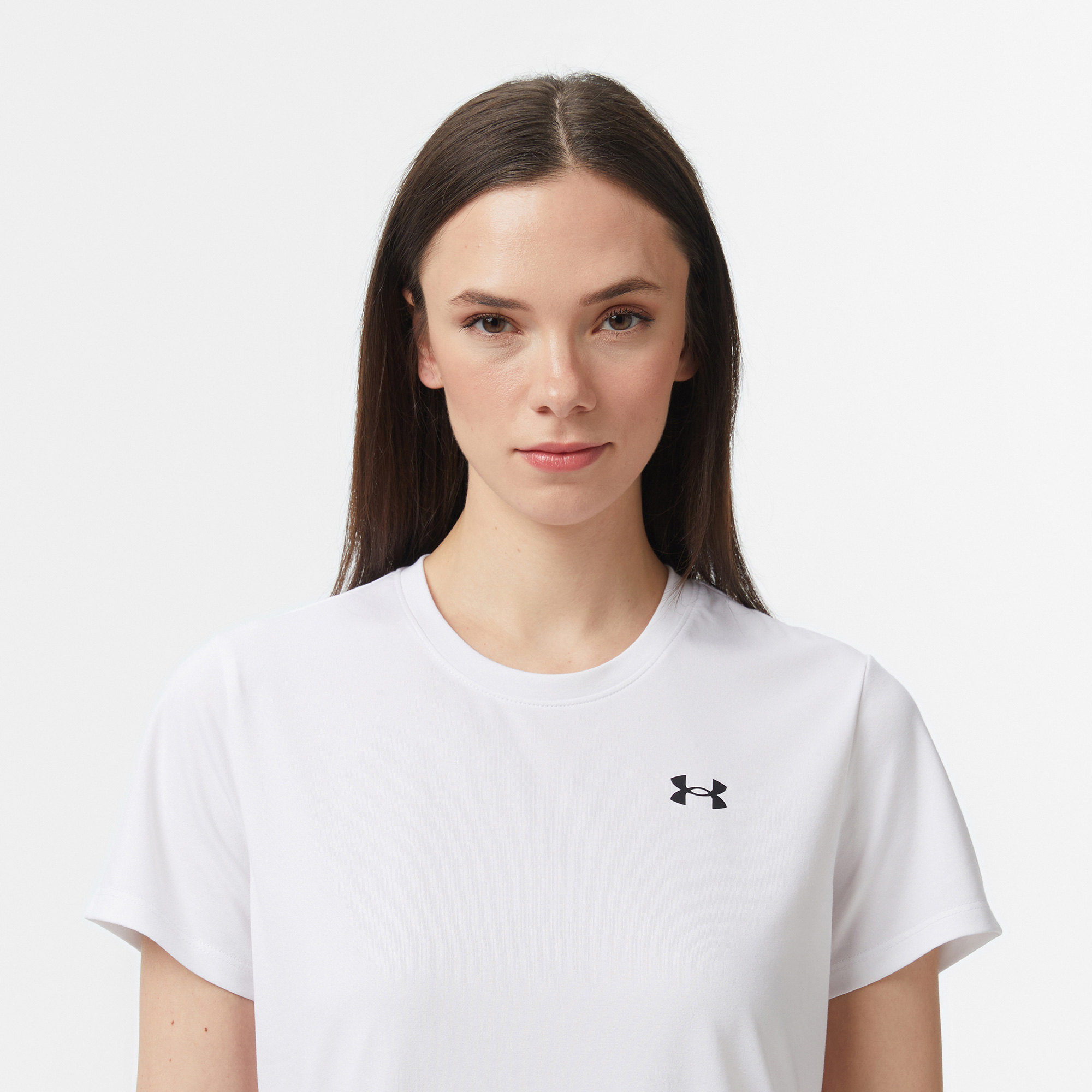 Under Armour Tech Ssc - Solid Kadın Beyaz Antrenman T-Shirt