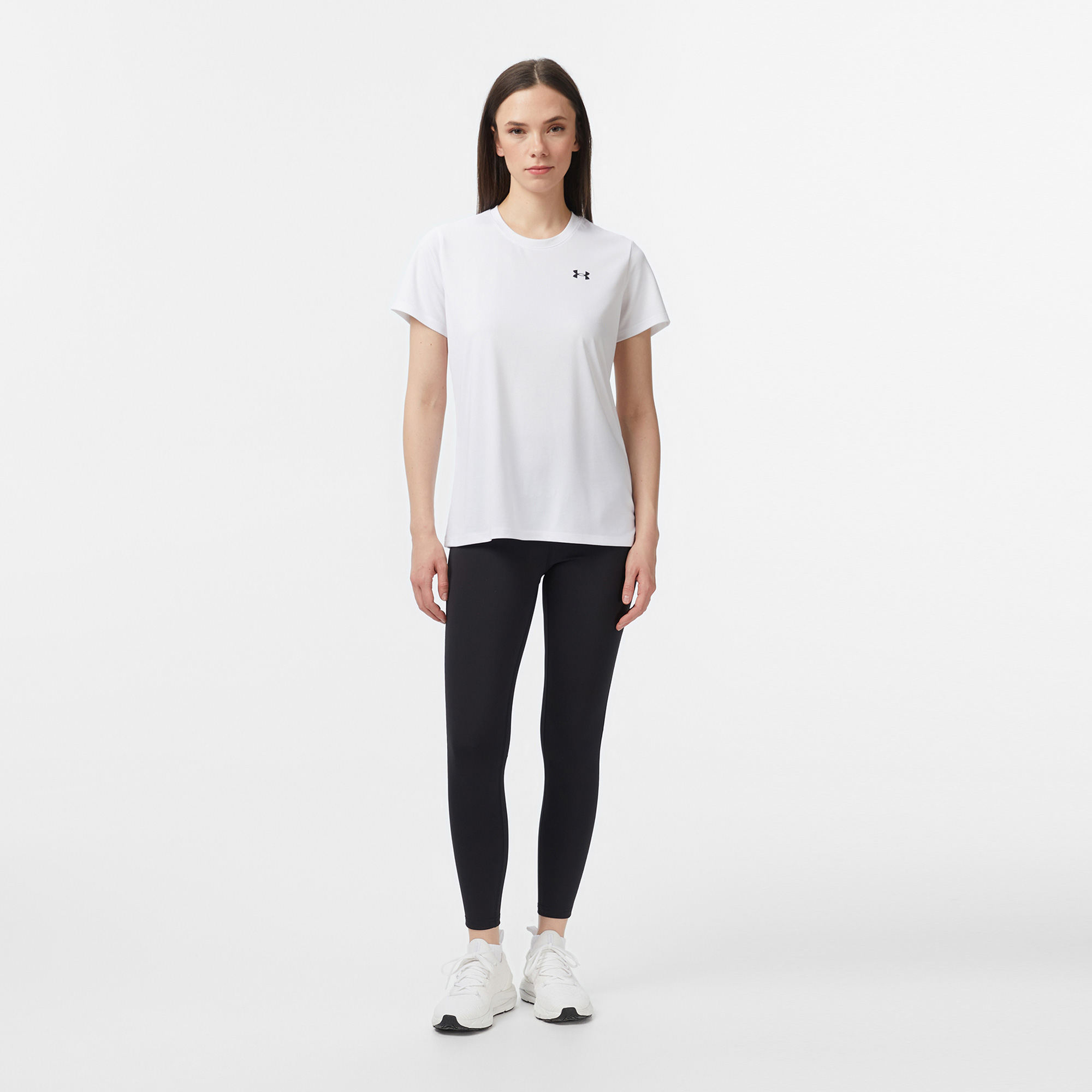 Under Armour Tech Ssc - Solid Kadın Beyaz Antrenman T-Shirt