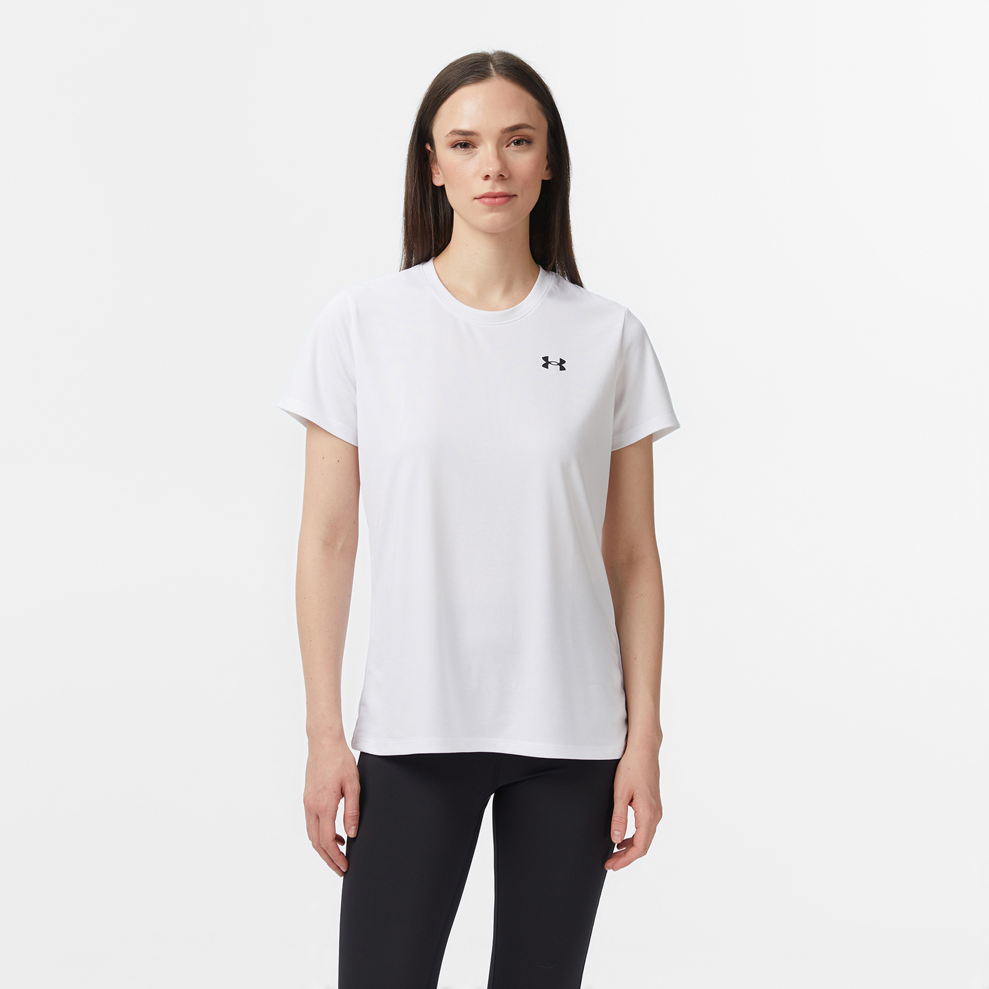 Under Armour Tech Ssc - Solid Kadın Beyaz Antrenman T-Shirt