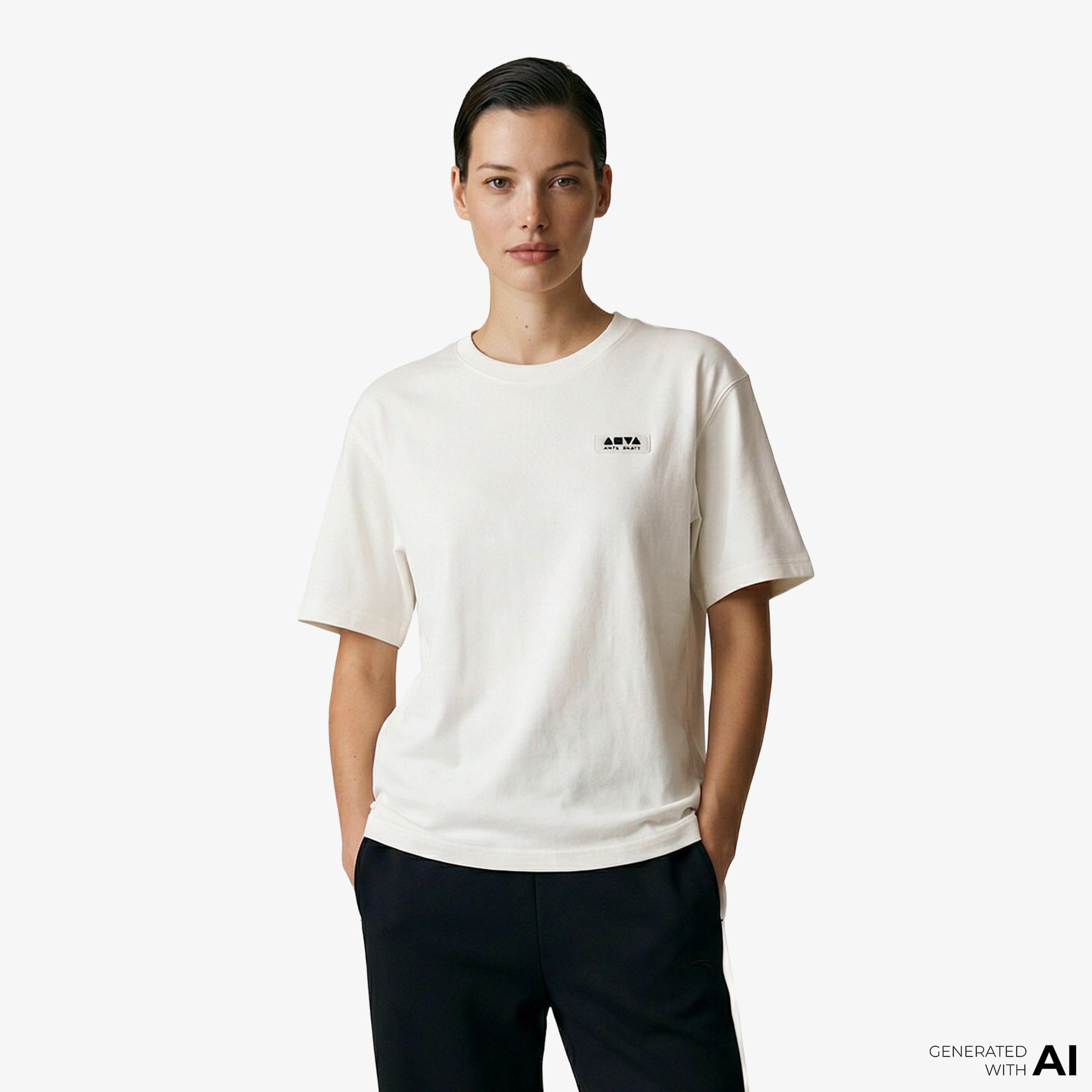 Anta Anta Skate - Valentine's Day Kadın Krem T-Shirt