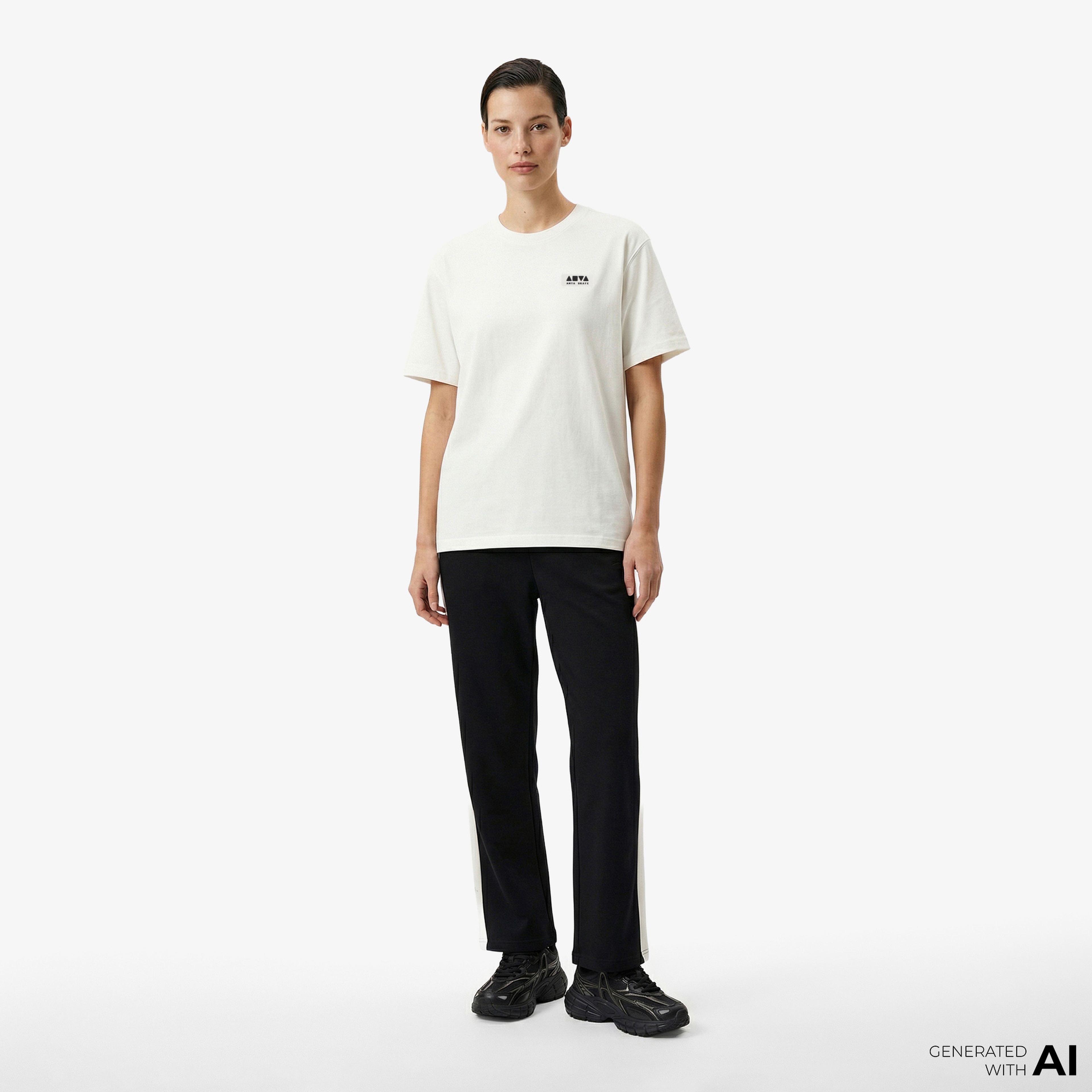 Anta Anta Skate - Valentine's Day Kadın Krem T-Shirt