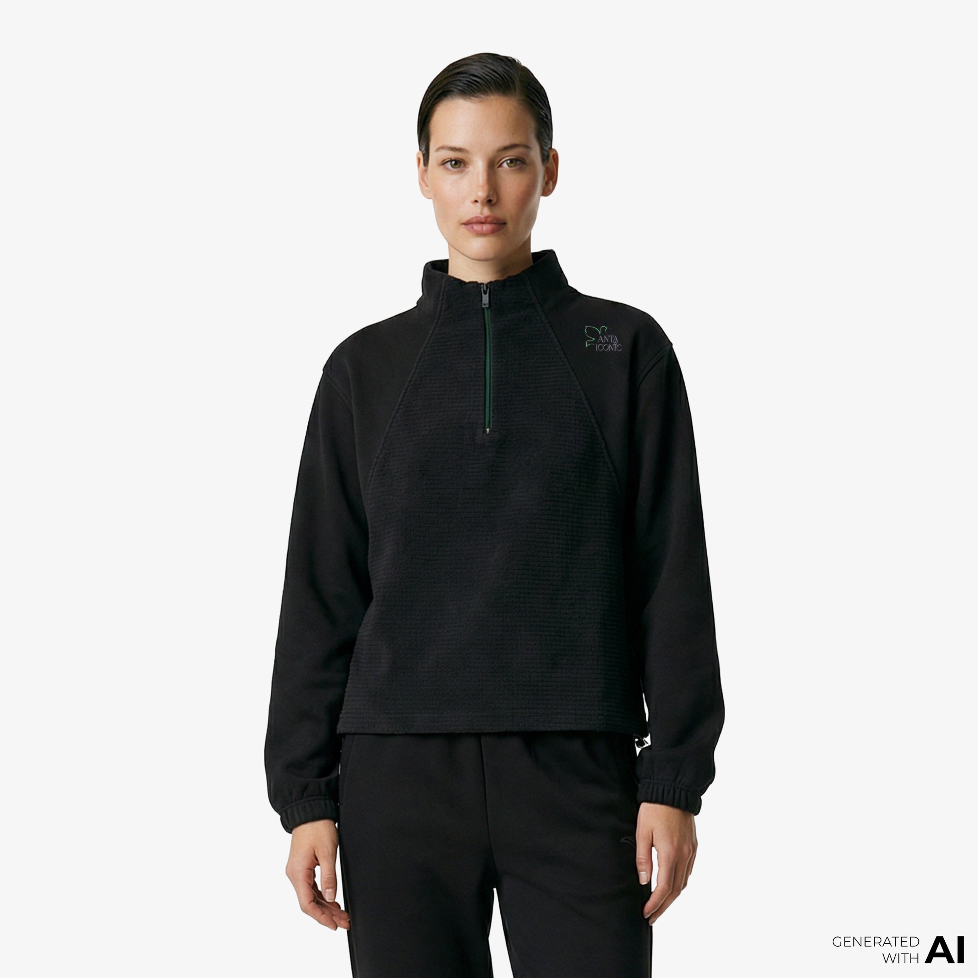 Anta Fearless Trip Kadın Siyah Sweatshirt