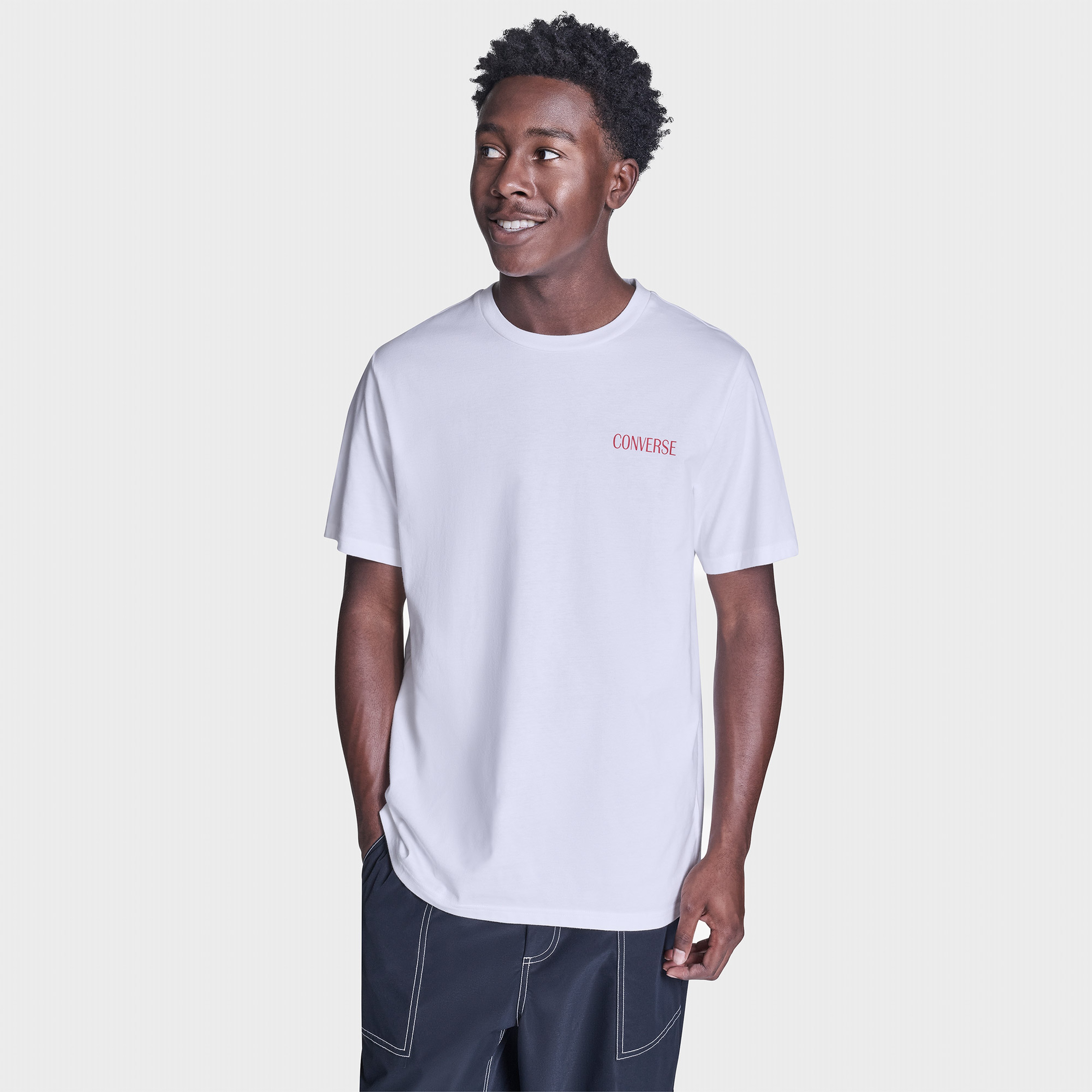 Converse Erkek Beyaz T-Shirt