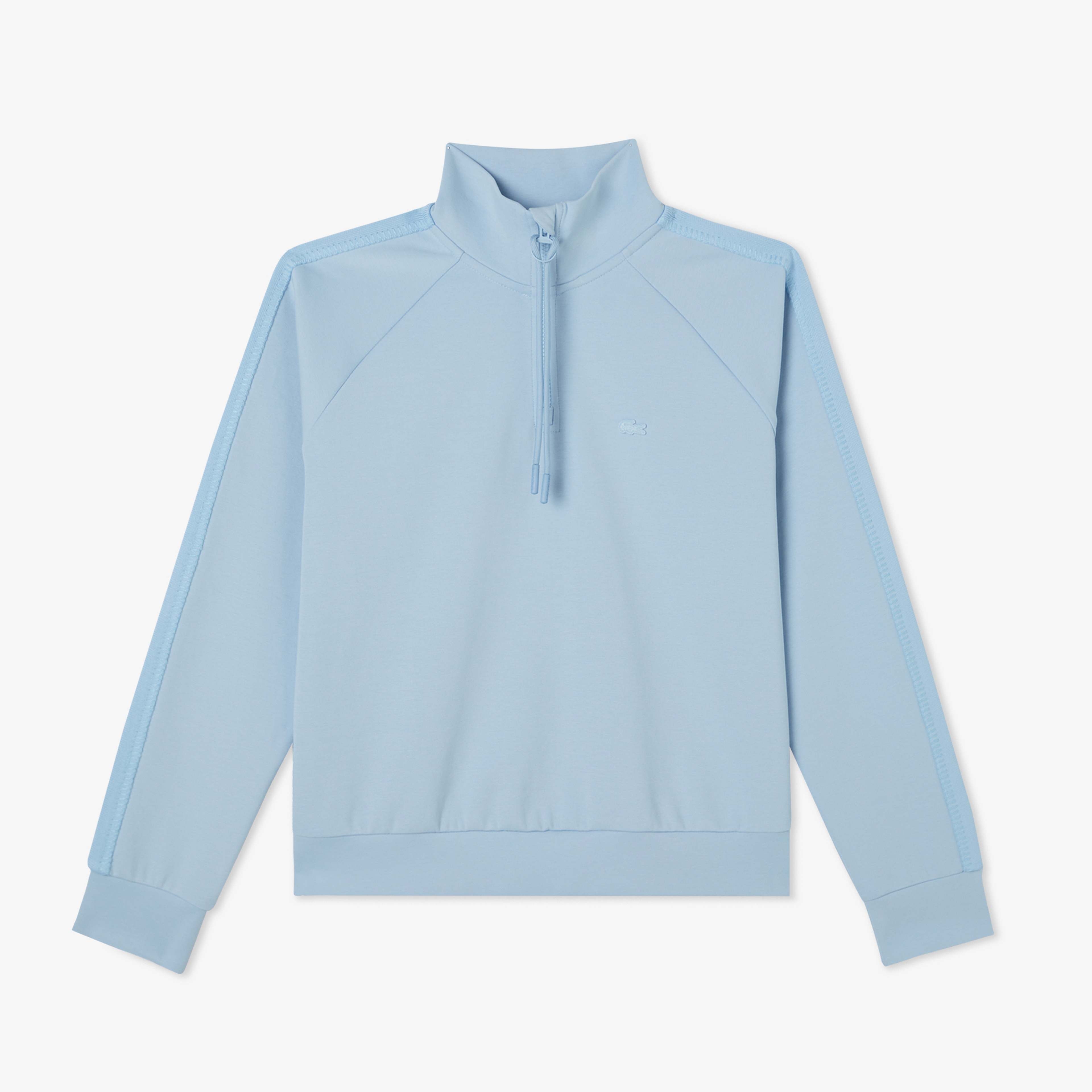 Lacoste Kadın Loose Fit Dik Yaka Mavi Sweatshirt