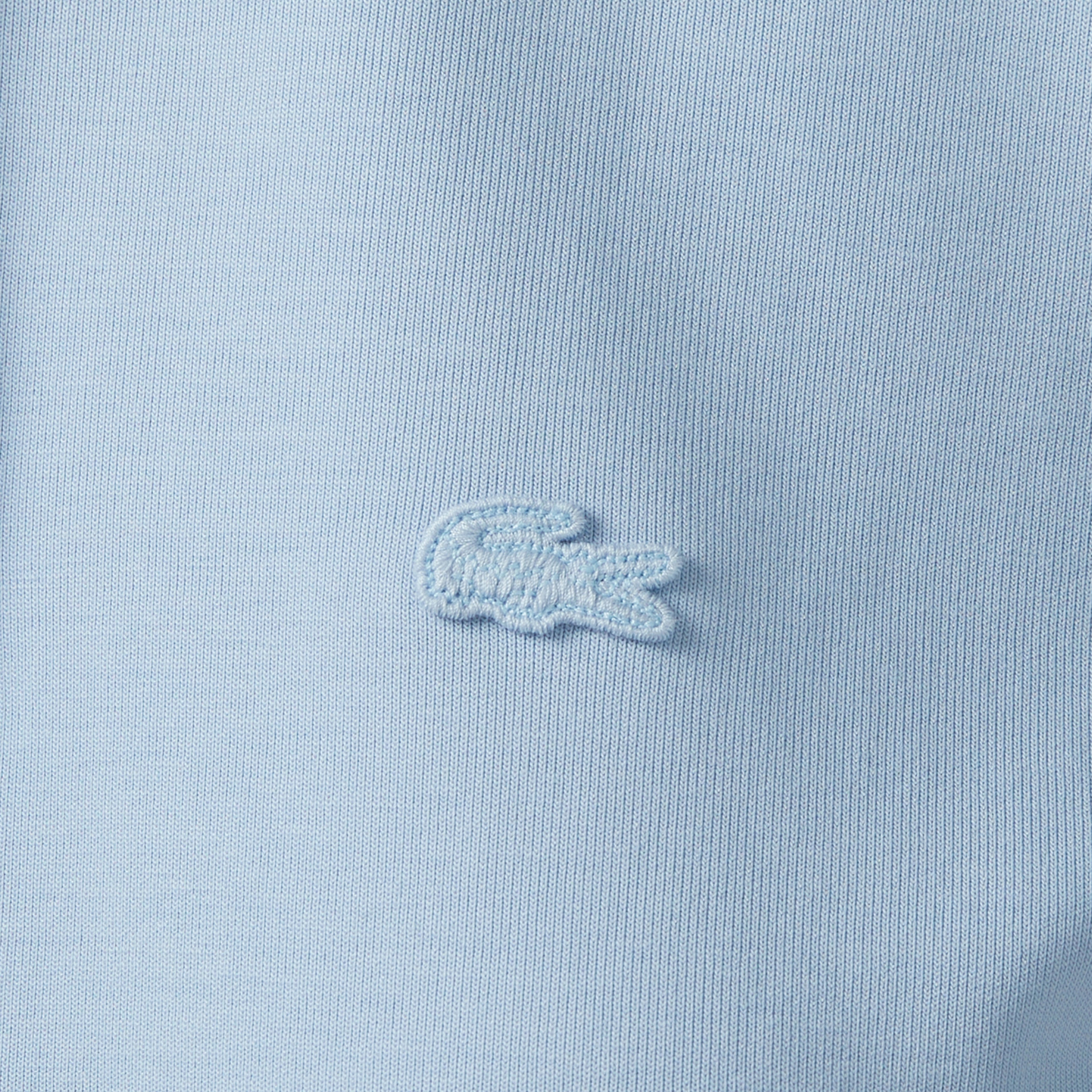 Lacoste Kadın Loose Fit Dik Yaka Mavi Sweatshirt