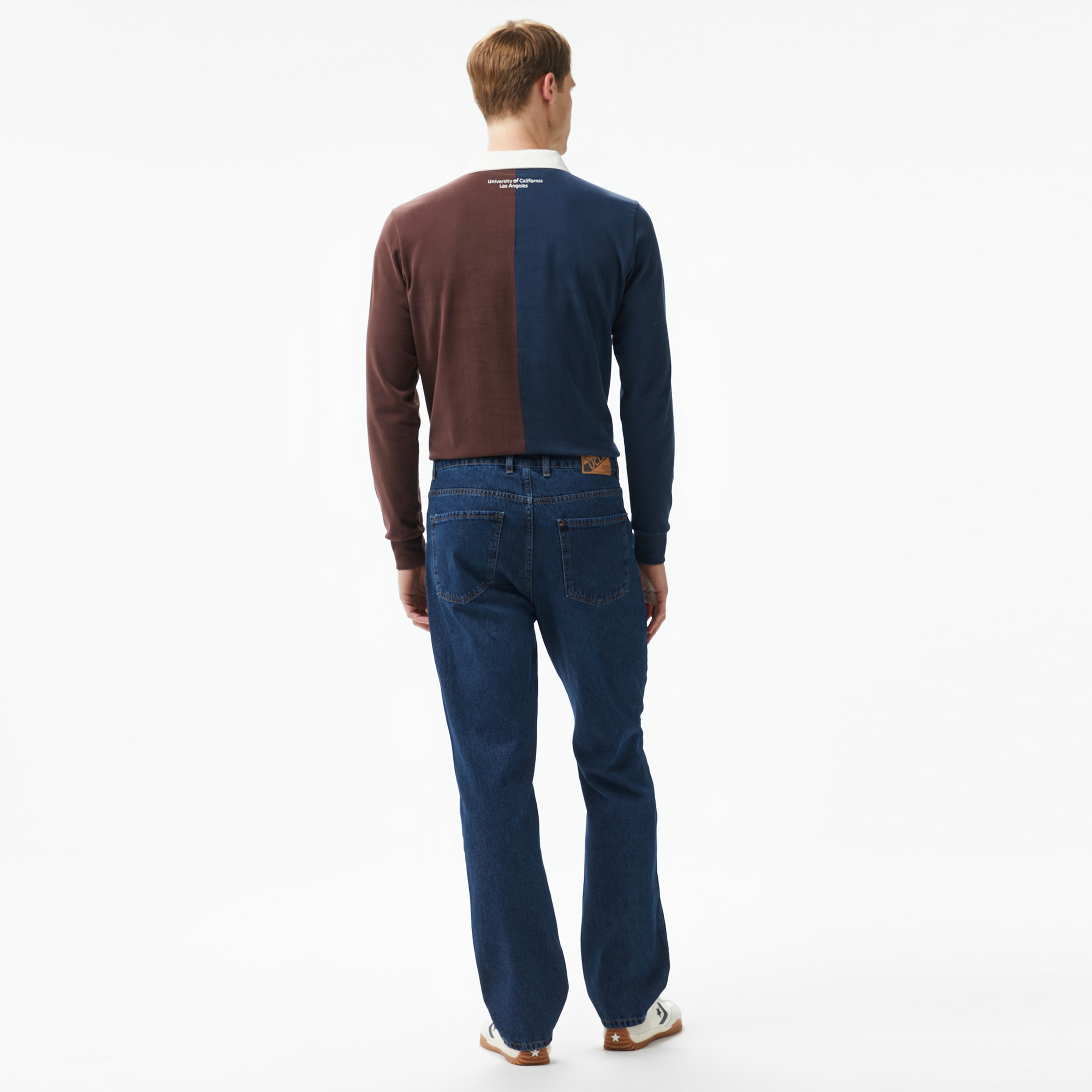 Ucla Benito Nakışlı Erkek Lacivert Denim Pantolon
