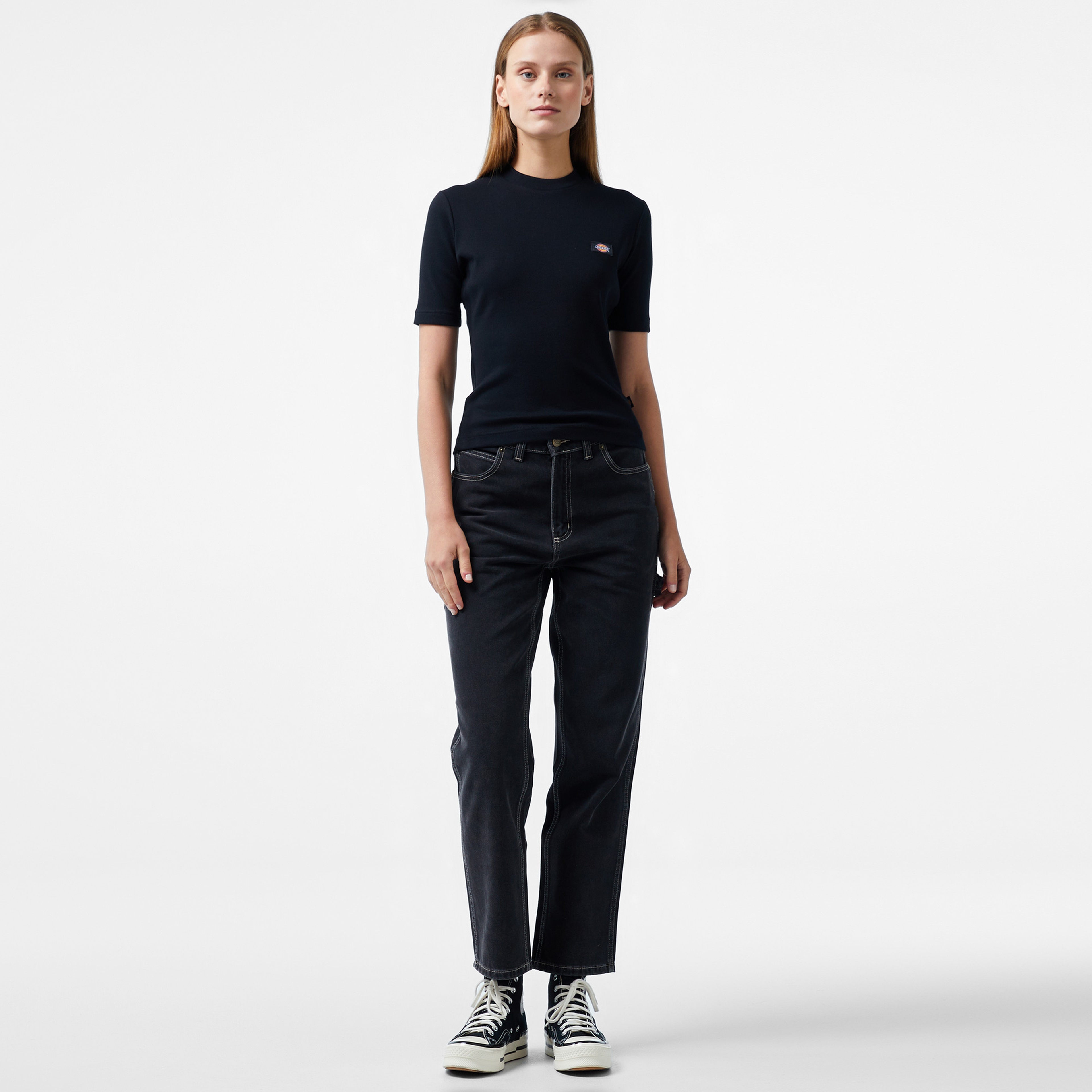 Dickies Marysville Kısa Kollu Kadın Siyah T-Shirt