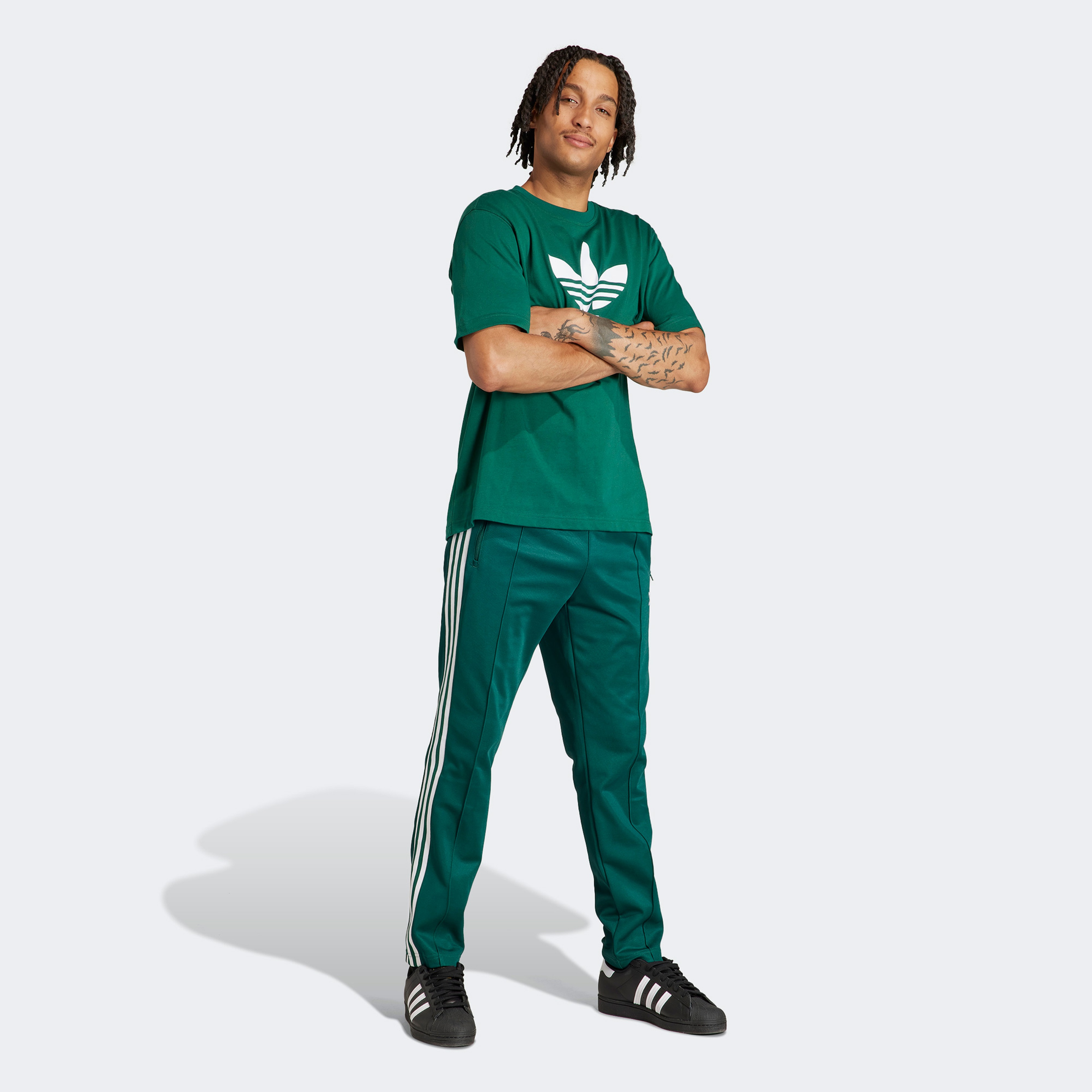adidas Trefoil Erkek Yeşil T-Shirt