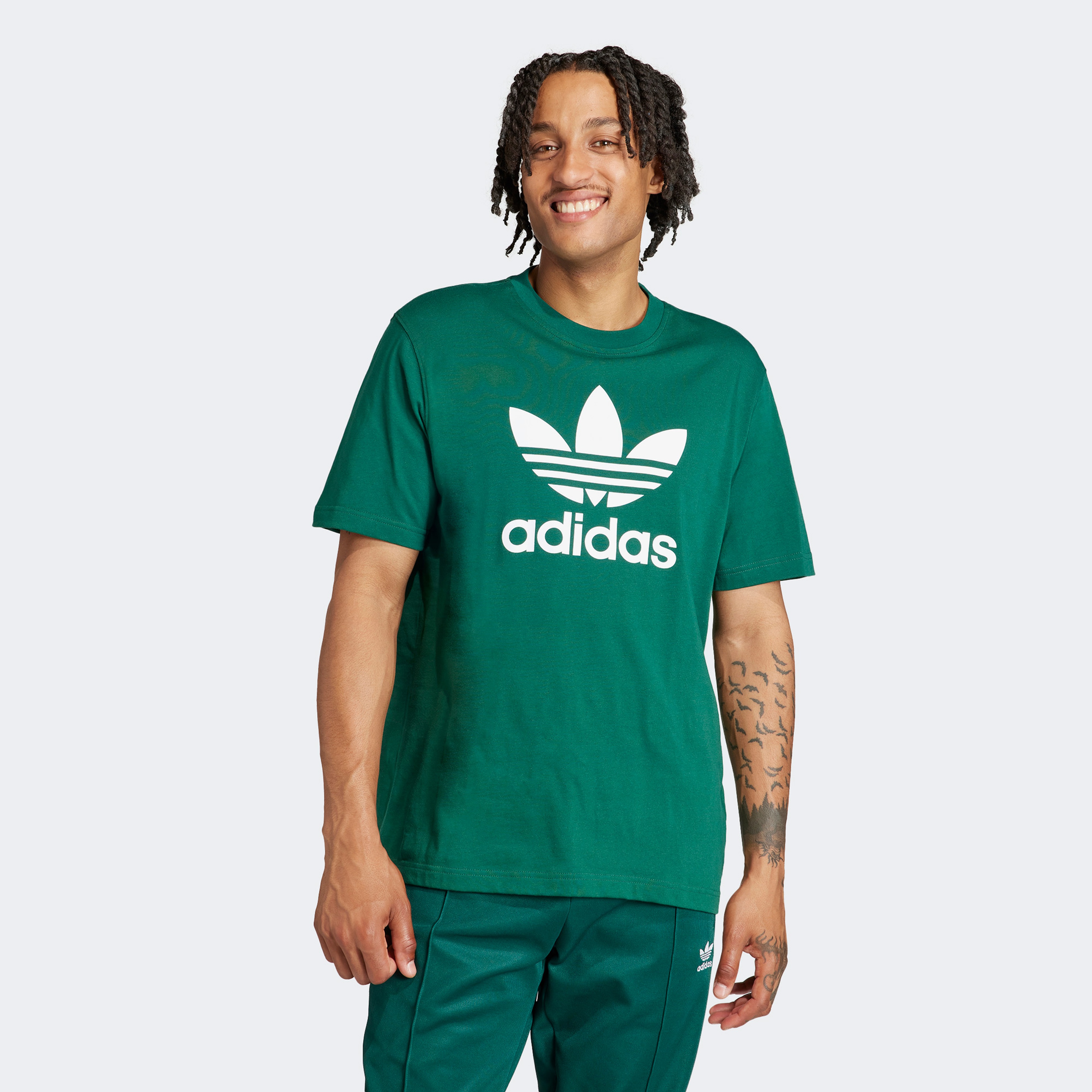 adidas Trefoil Erkek Yeşil T-Shirt