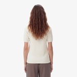 Nautica Kadın Krem Slim Fit Triko