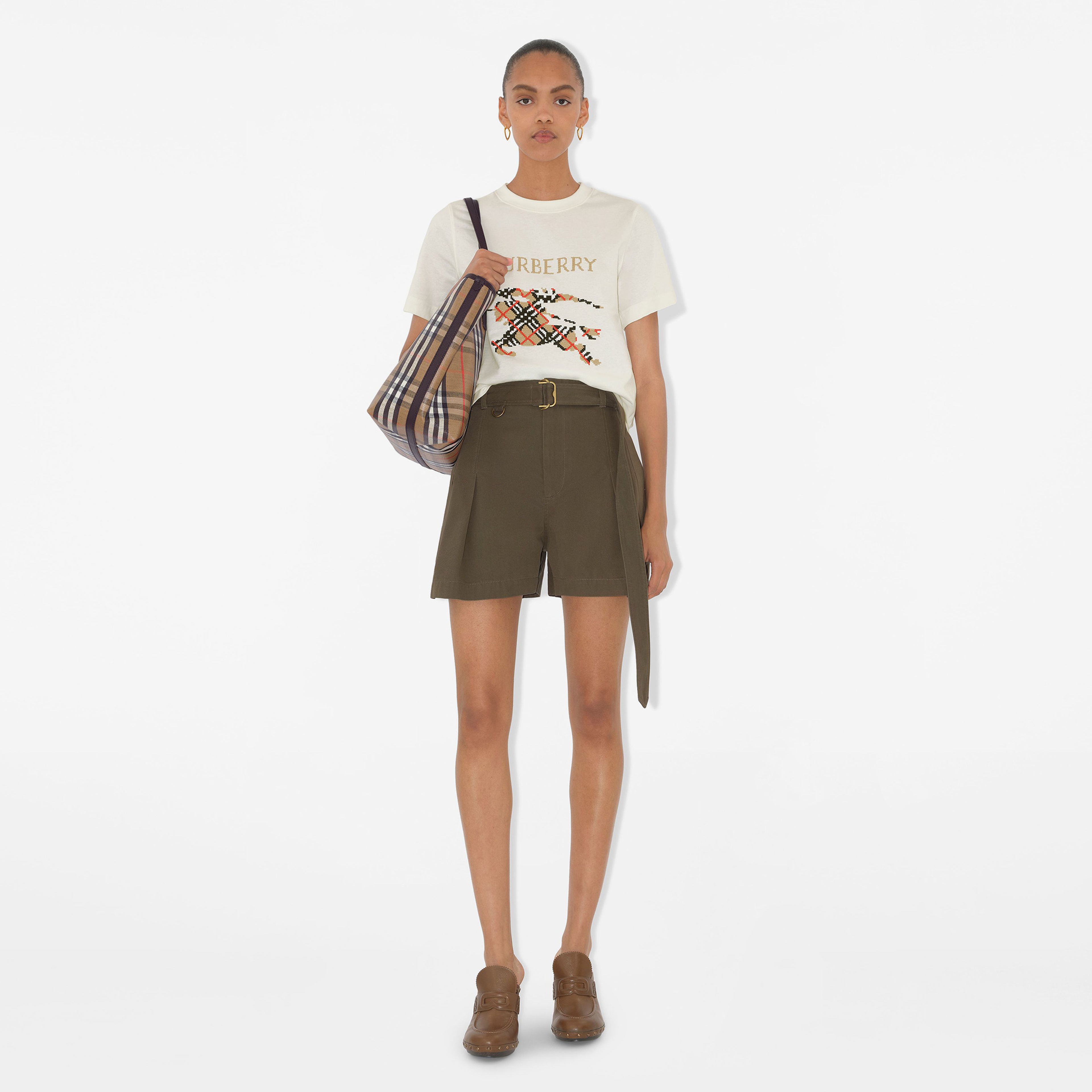 Burberry Kadın Beyaz T-Shirt