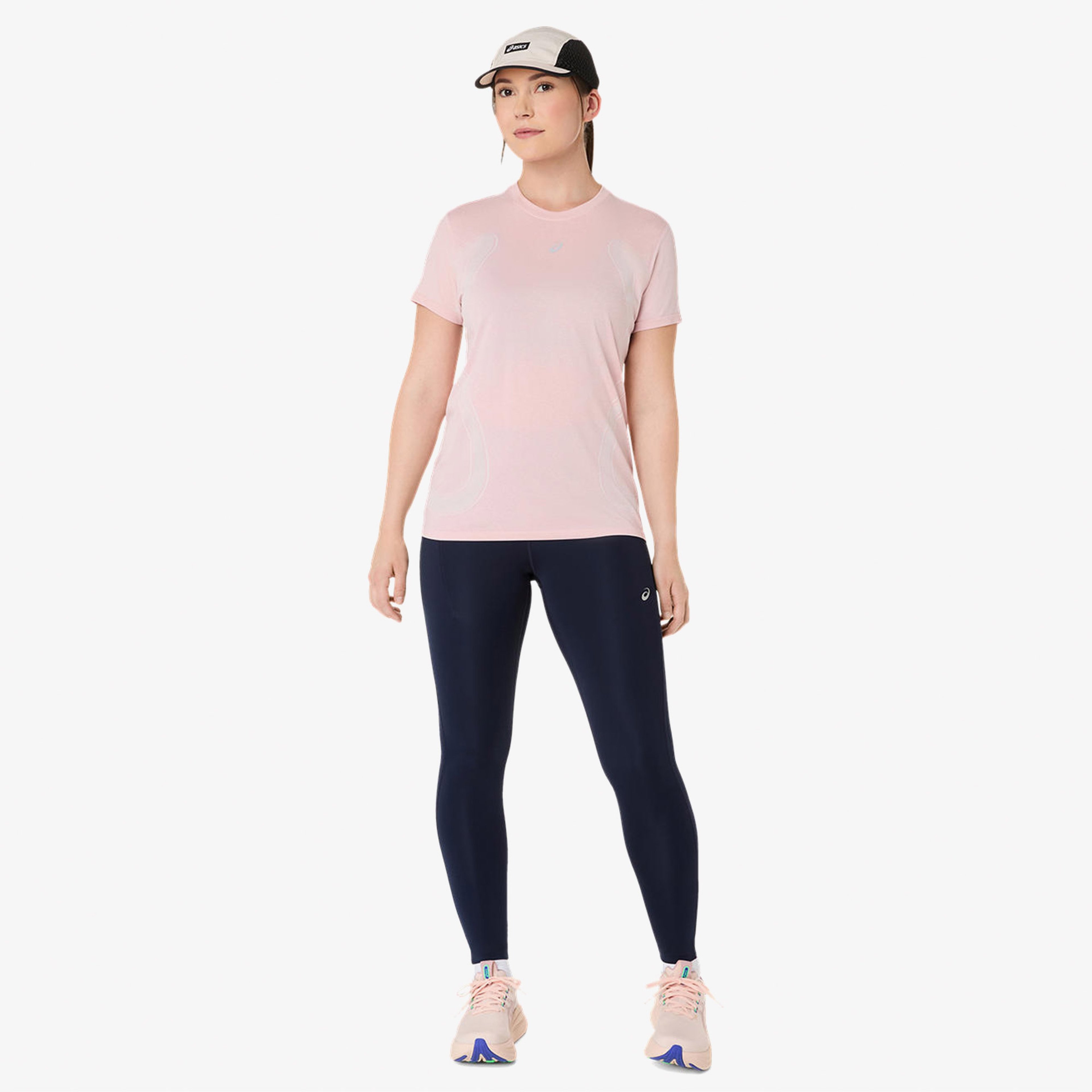 Asics Road Seamless Ss Top Kadın Pembe Koşu Sweatshirt