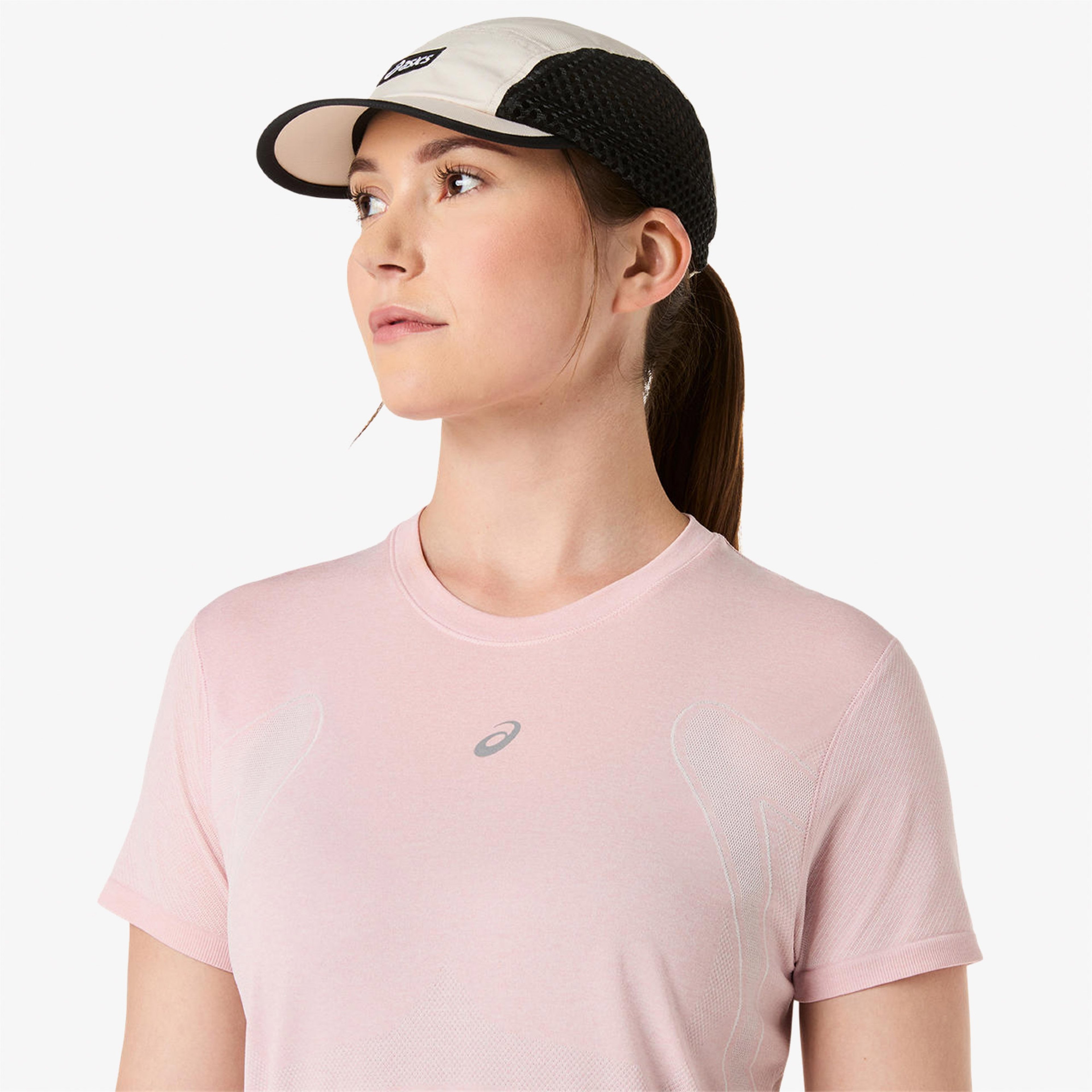 Asics Road Seamless Ss Top Kadın Pembe Koşu Sweatshirt