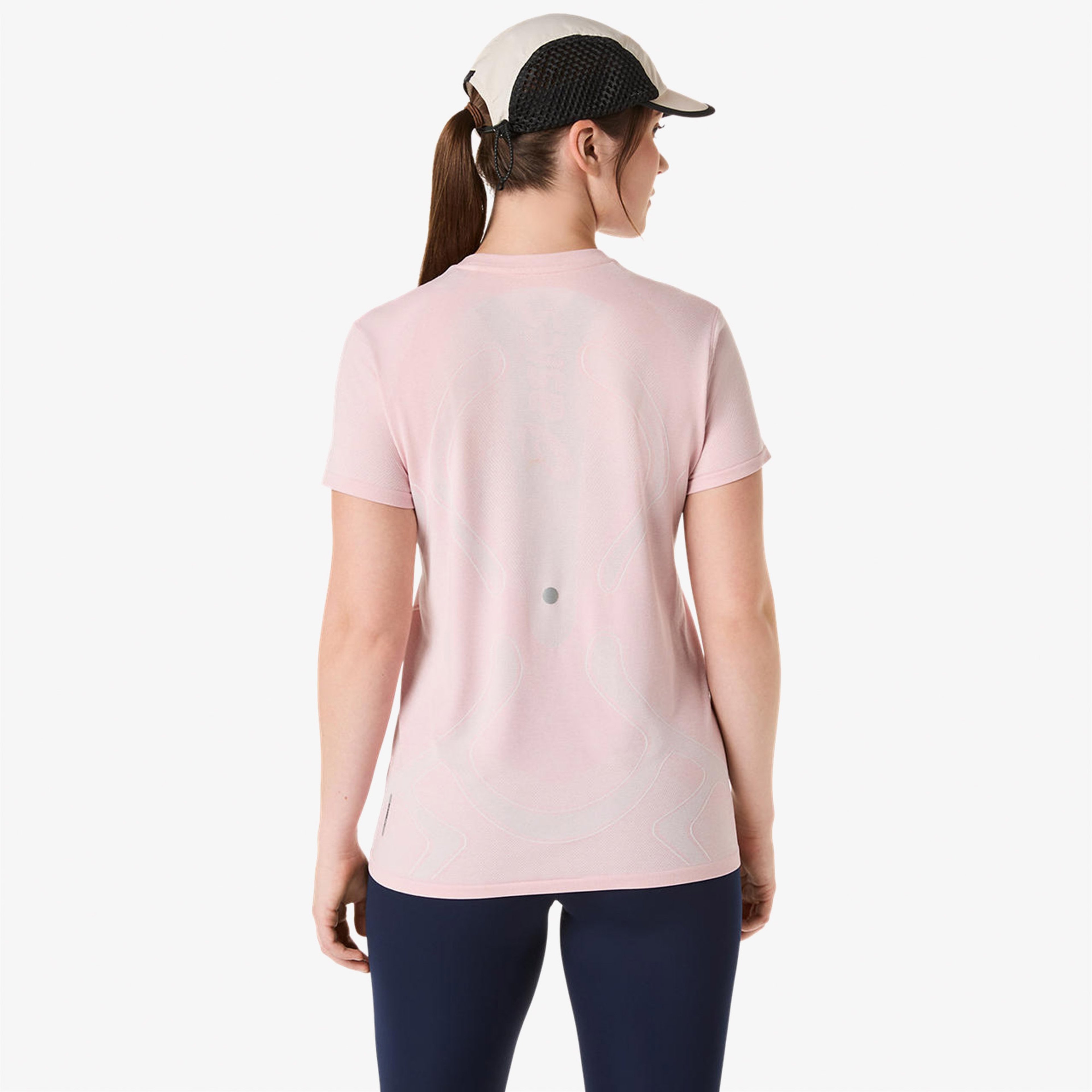 Asics Road Seamless Ss Top Kadın Pembe Koşu Sweatshirt