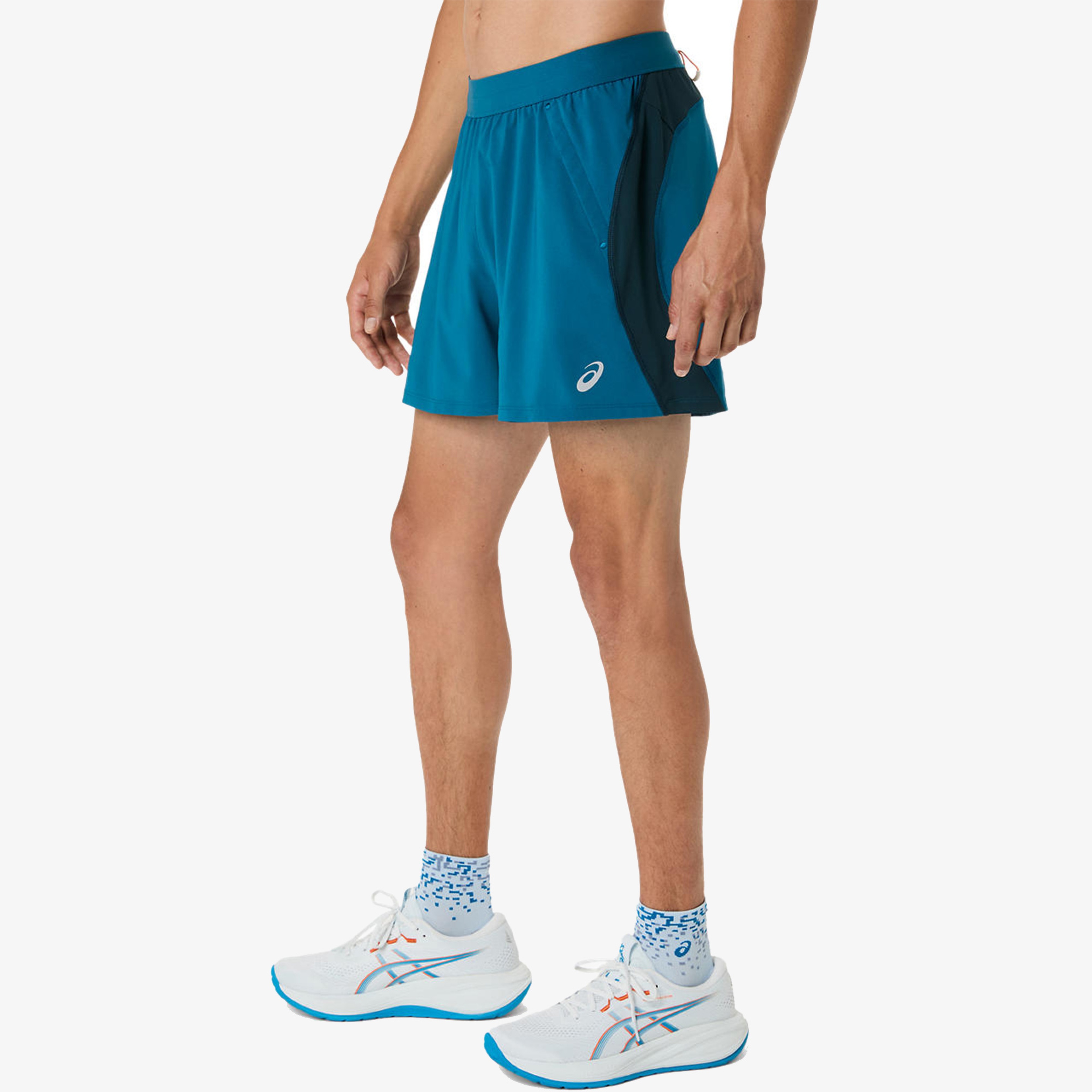 Asics Road 5in Erkek Mavi Koşu Şortu