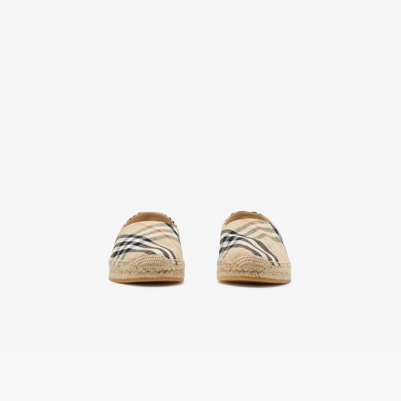 Burberry Mews Kadın Bej Espadril