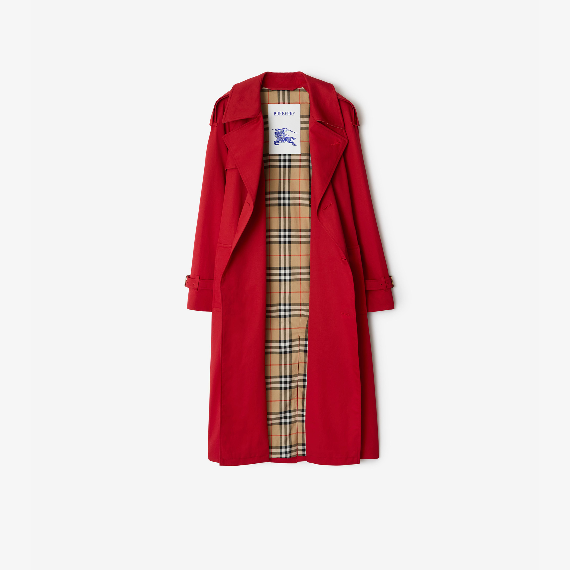 Burberry Kadın Kırmızı Pardesü