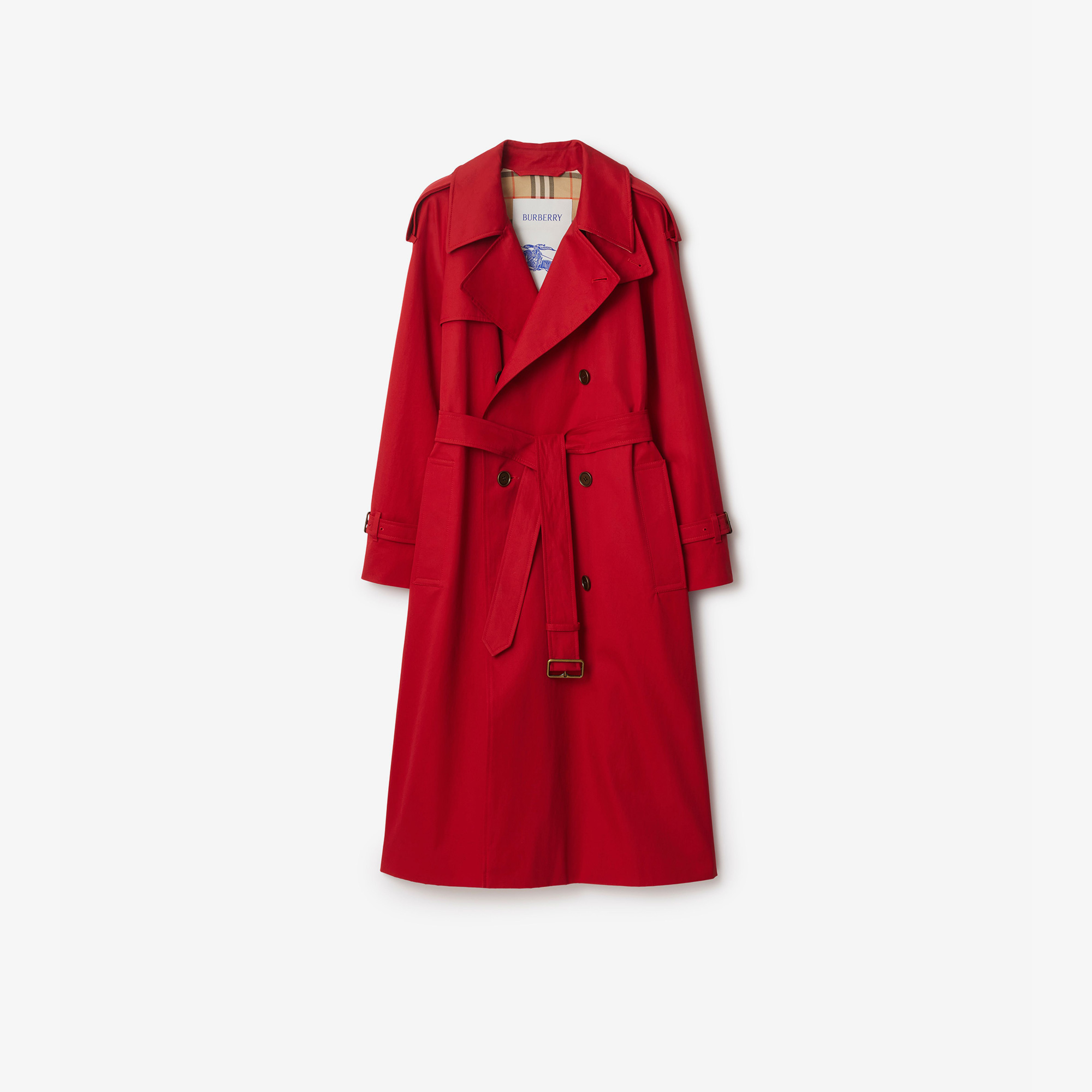Burberry Kadın Kırmızı Pardesü