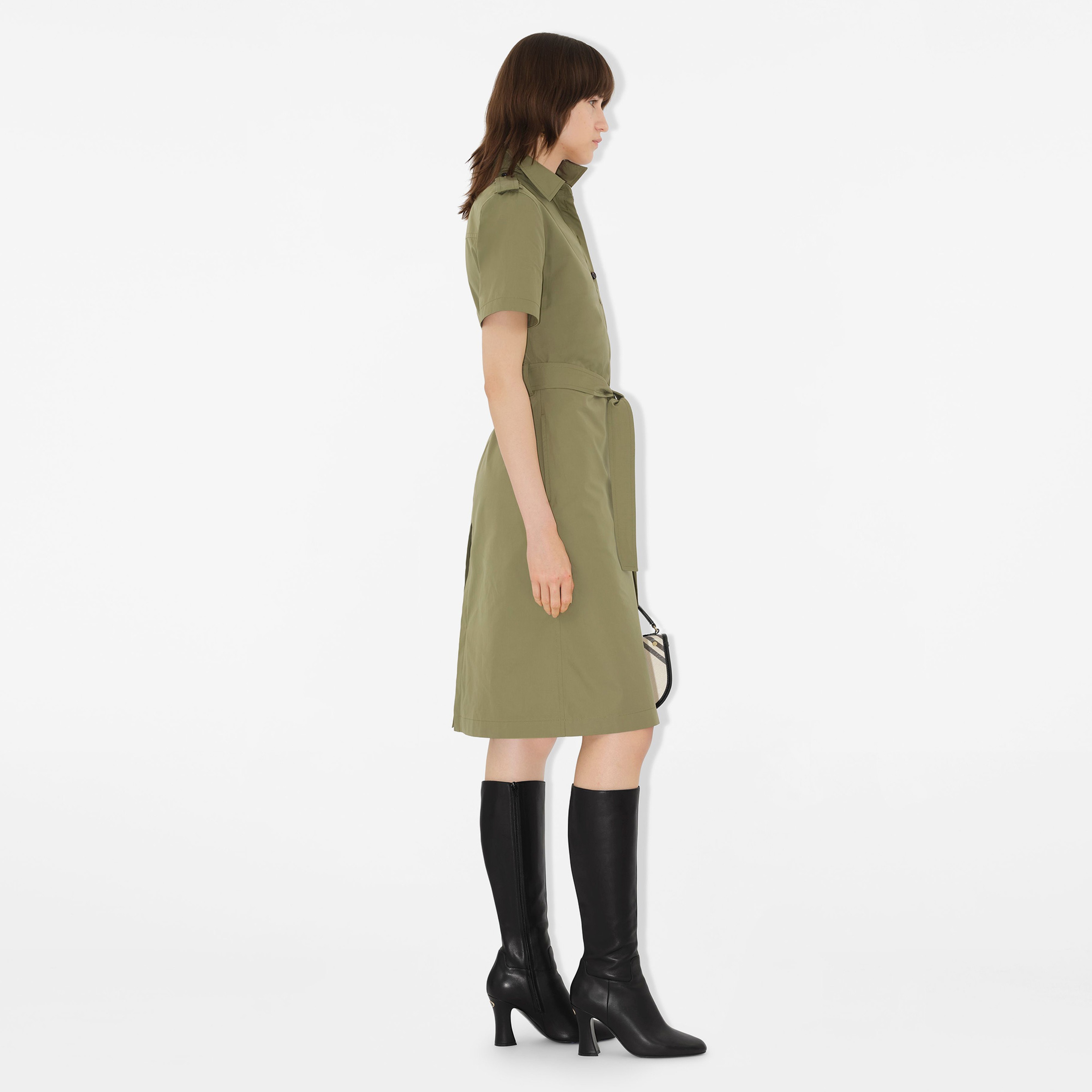 Burberry Leather Trinket High Kadın Siyah Bot