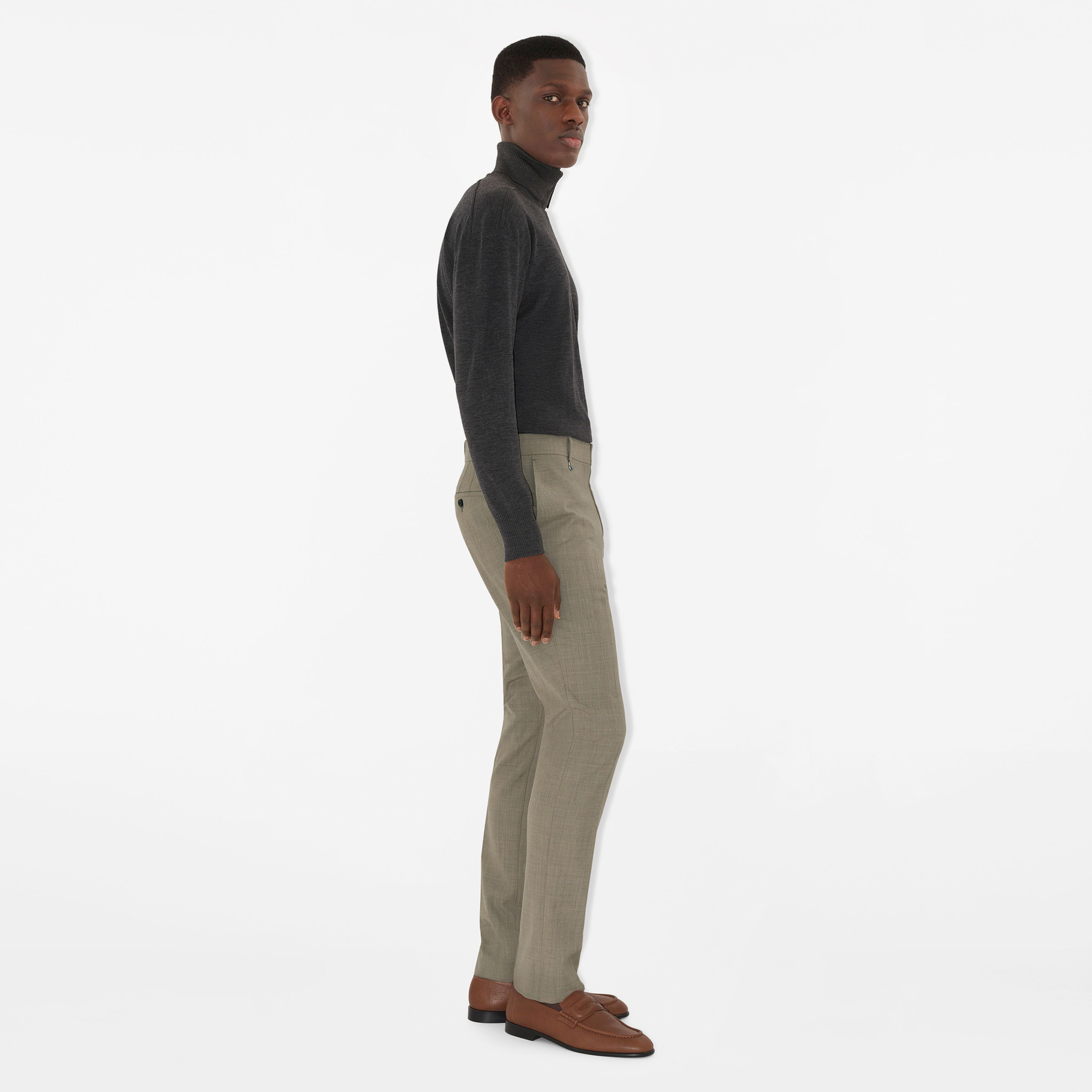 Burberry Erkek Haki Pantolon