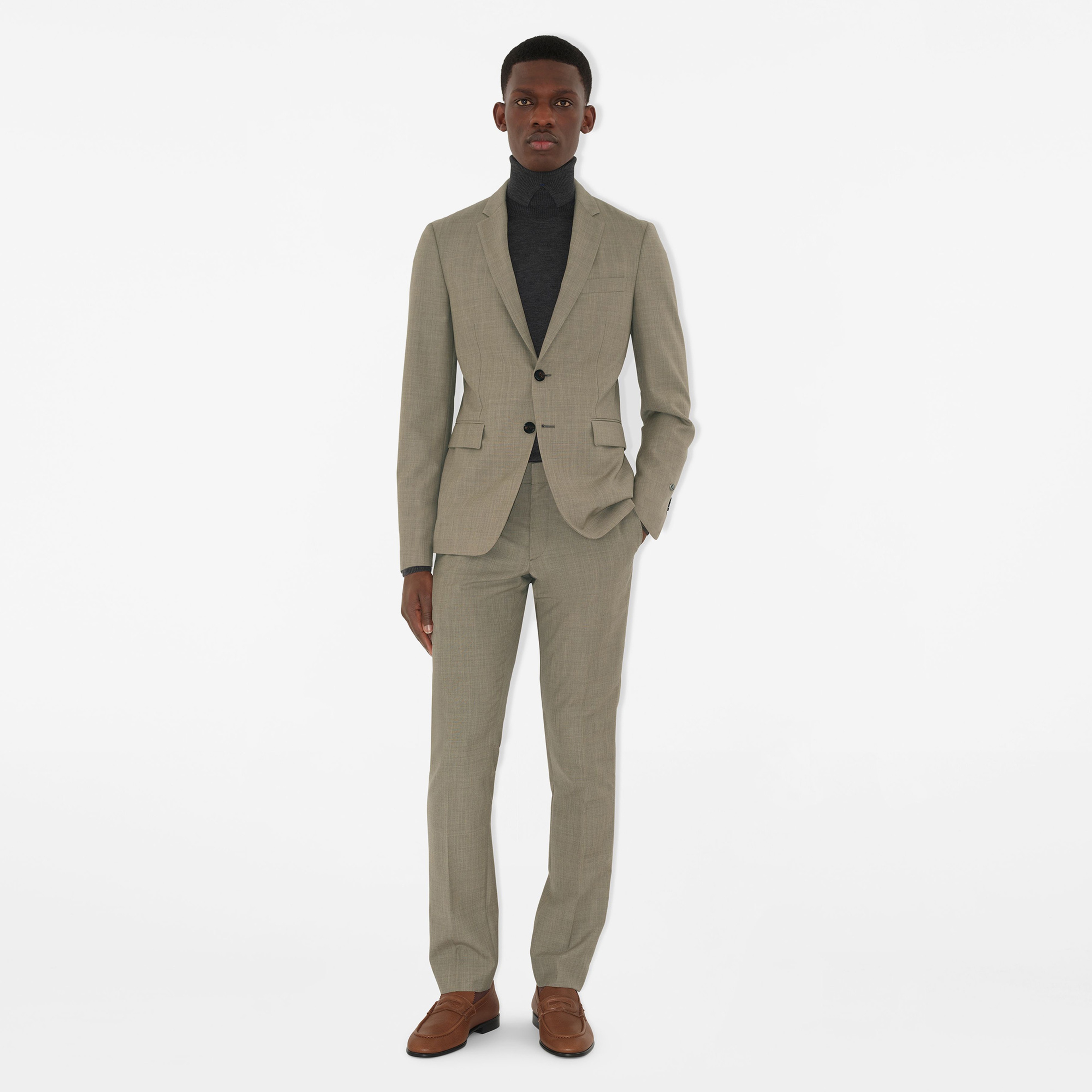 Burberry Erkek Haki Pantolon