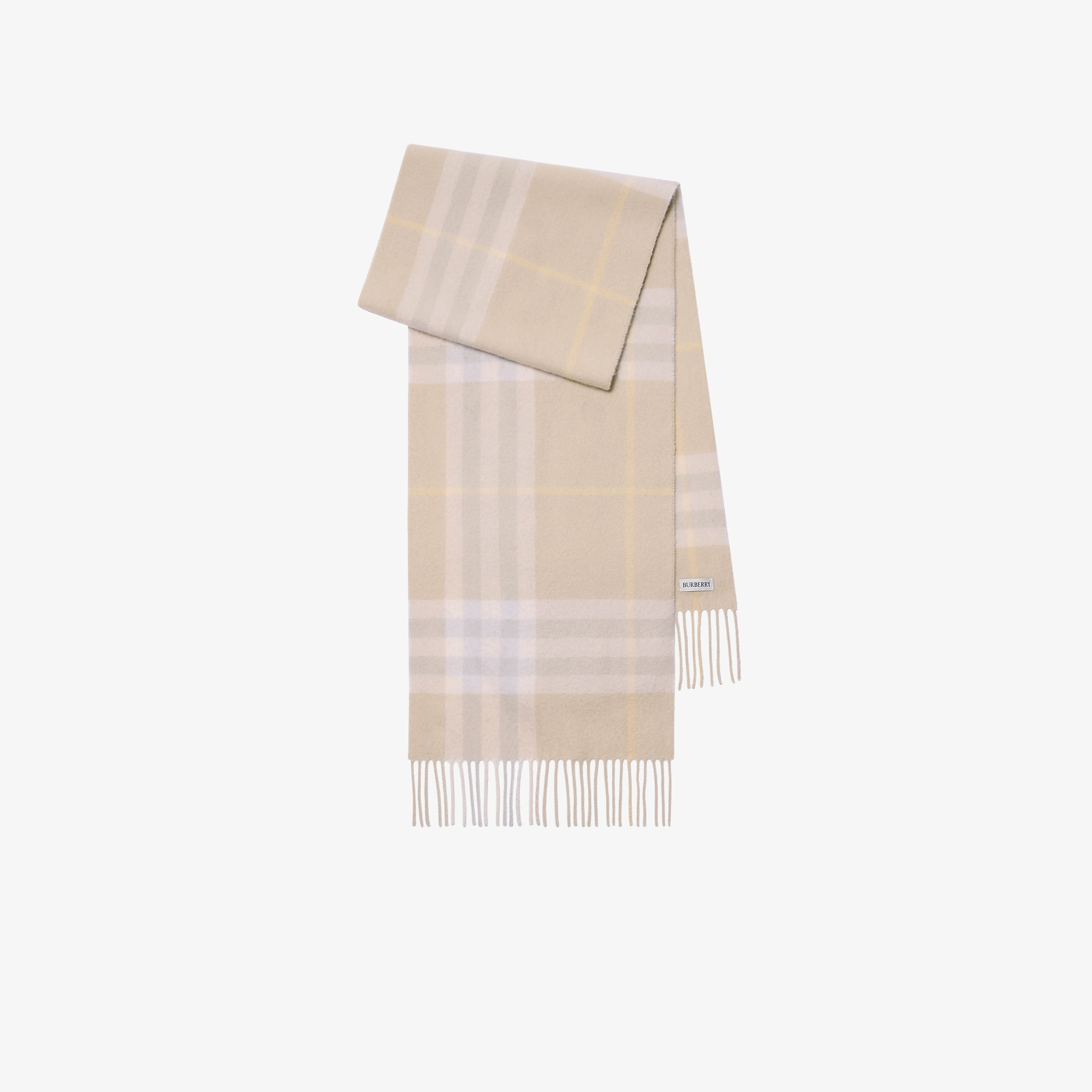 Burberry Giant Check Cashmere Kadın Gri Atkı