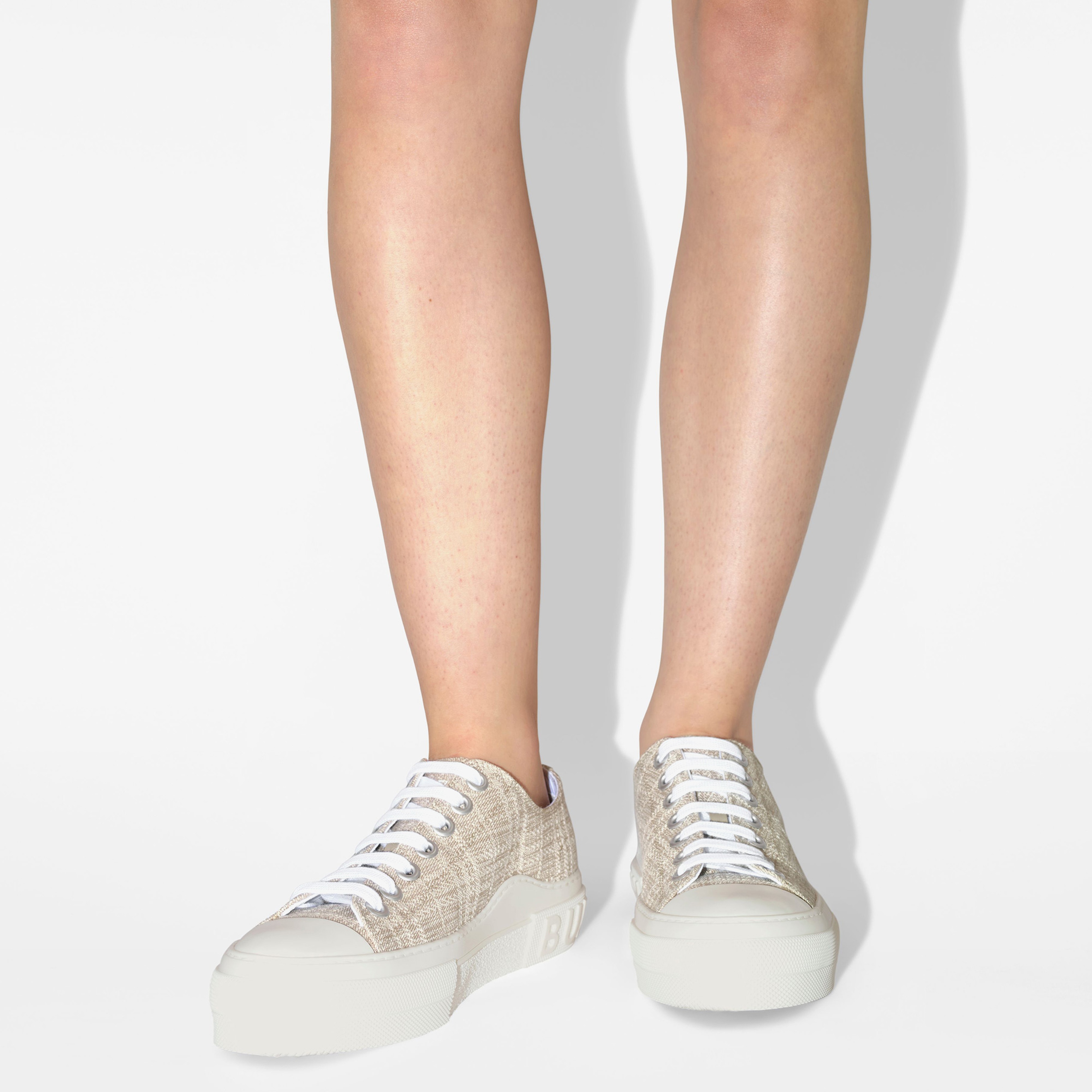 Burberry Check Kadın Krem Sneaker