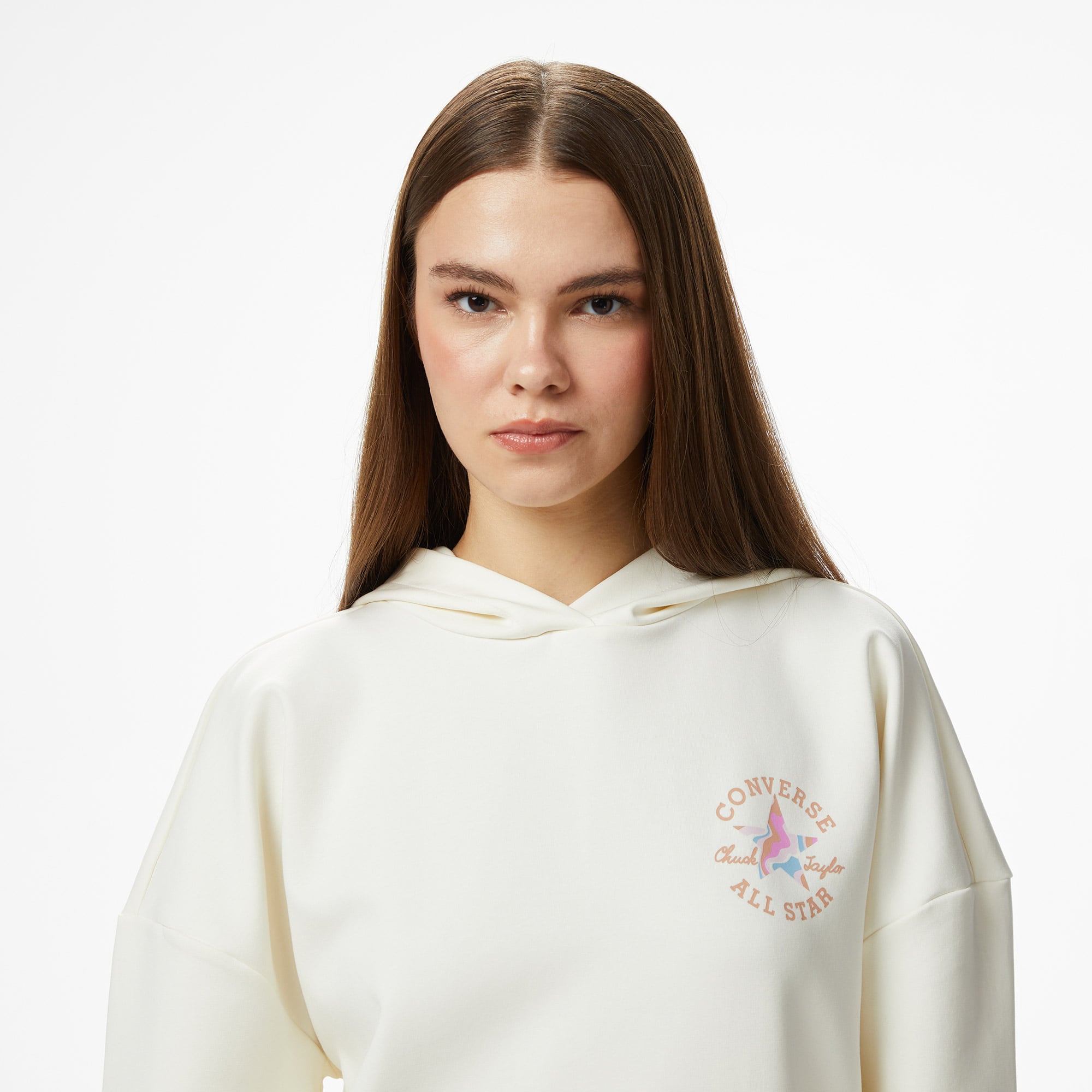 Converse Kadın Krem Sweatshirt