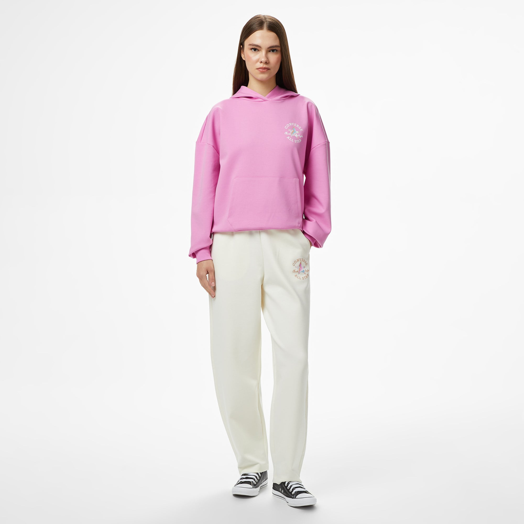 Converse Kadın Pembe Sweatshirt