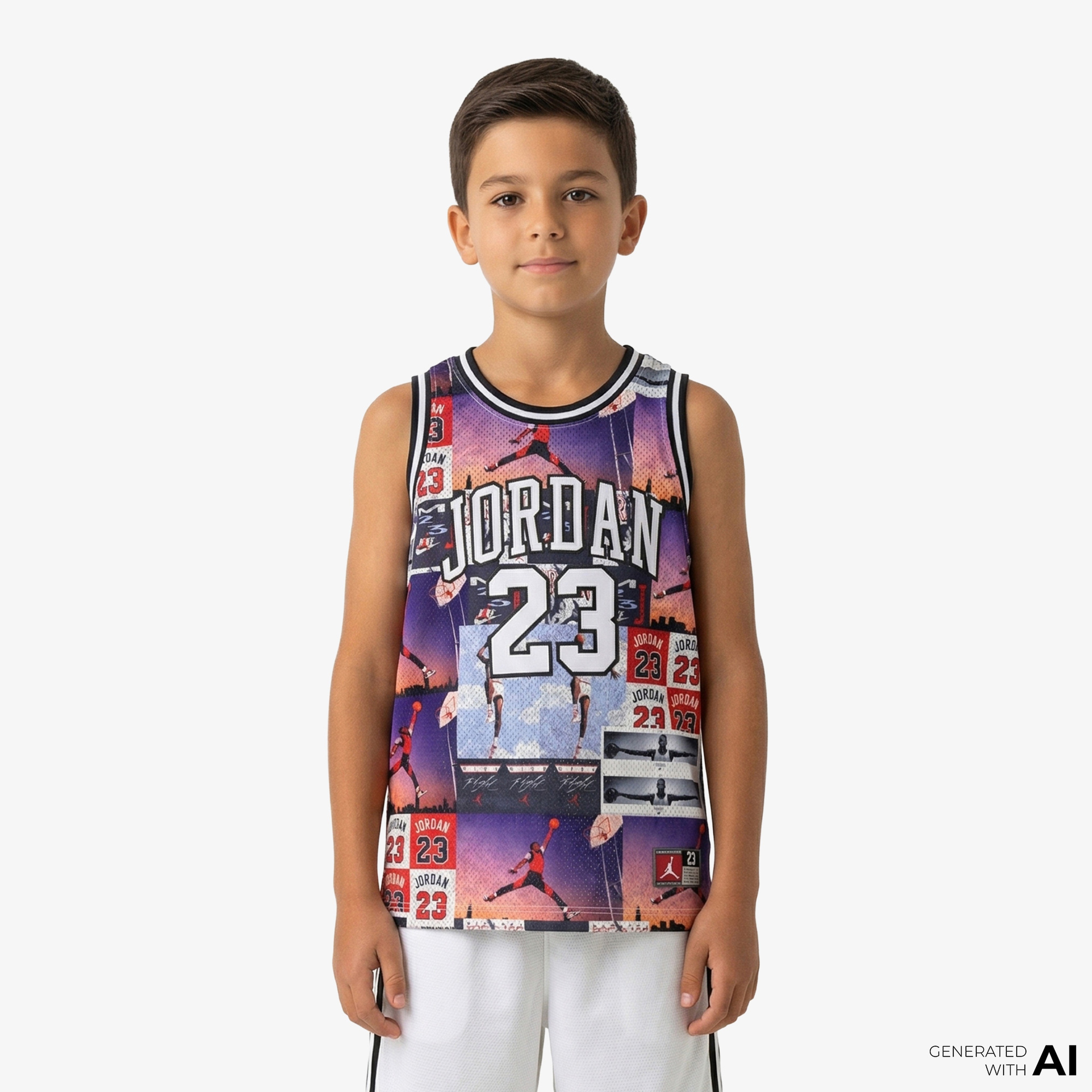 Jordan 23 Aop Çocuk Renkli Basketbol Atlet