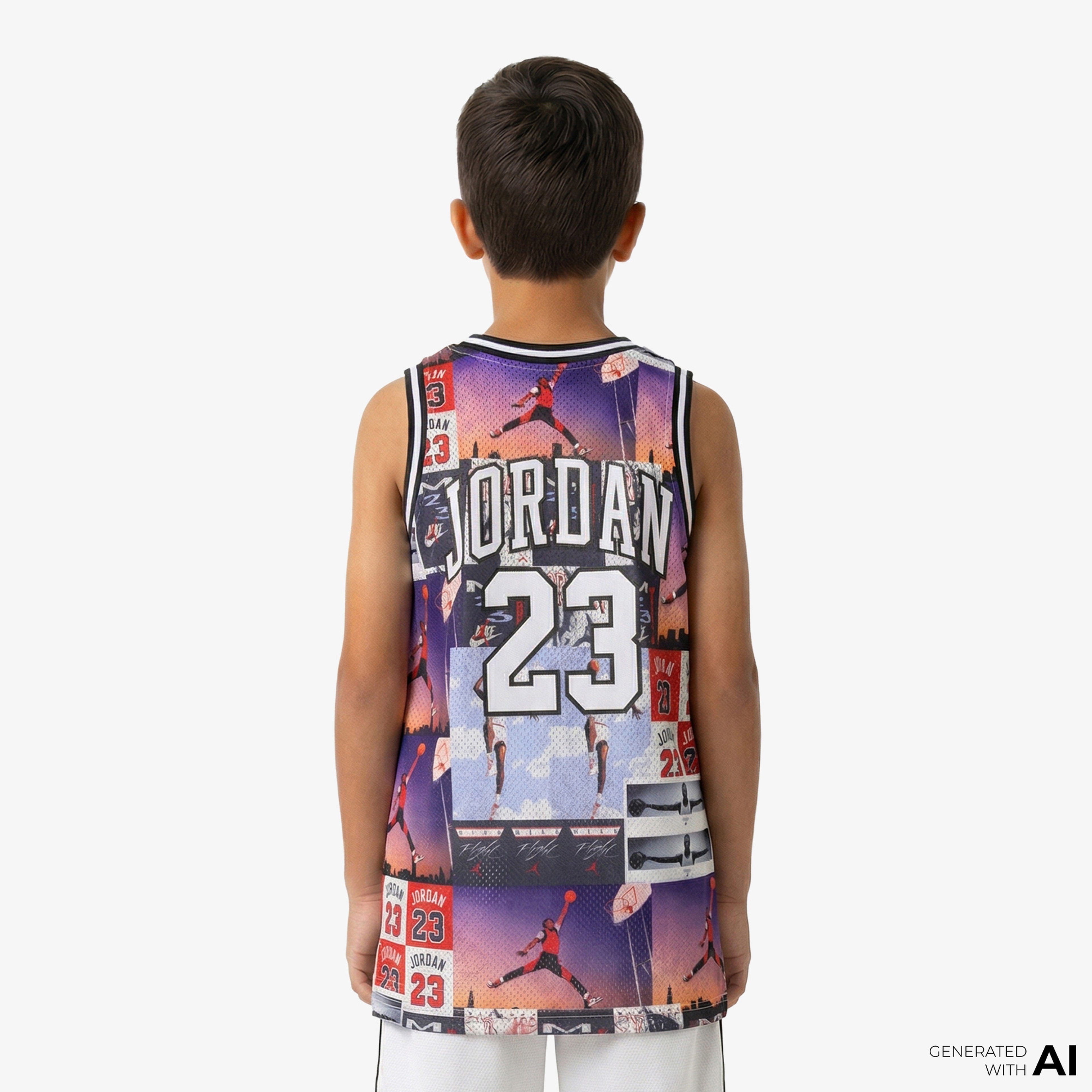 Jordan 23 Aop Çocuk Renkli Basketbol Atlet