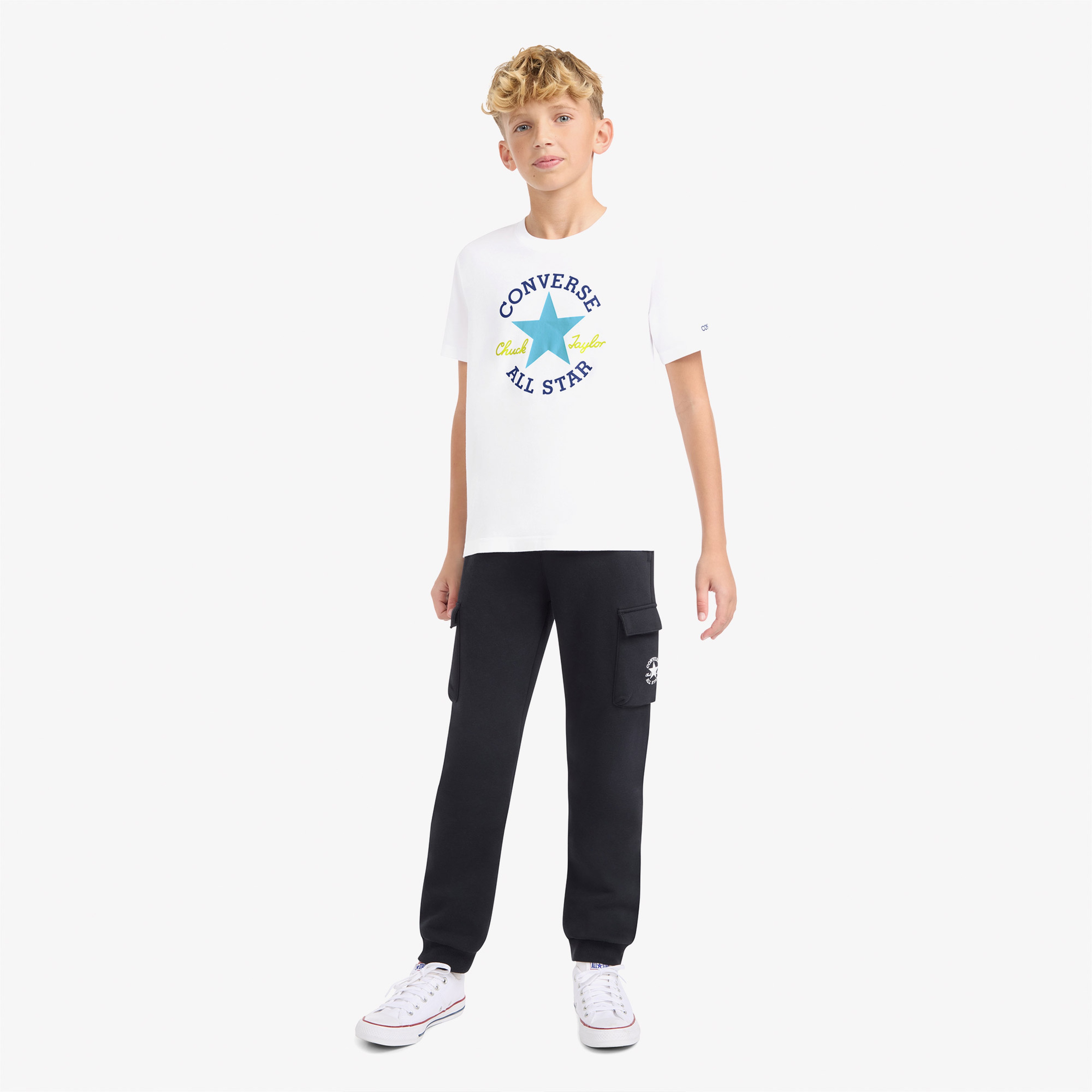 Converse Genç Çocuk Beyaz T-Shirt