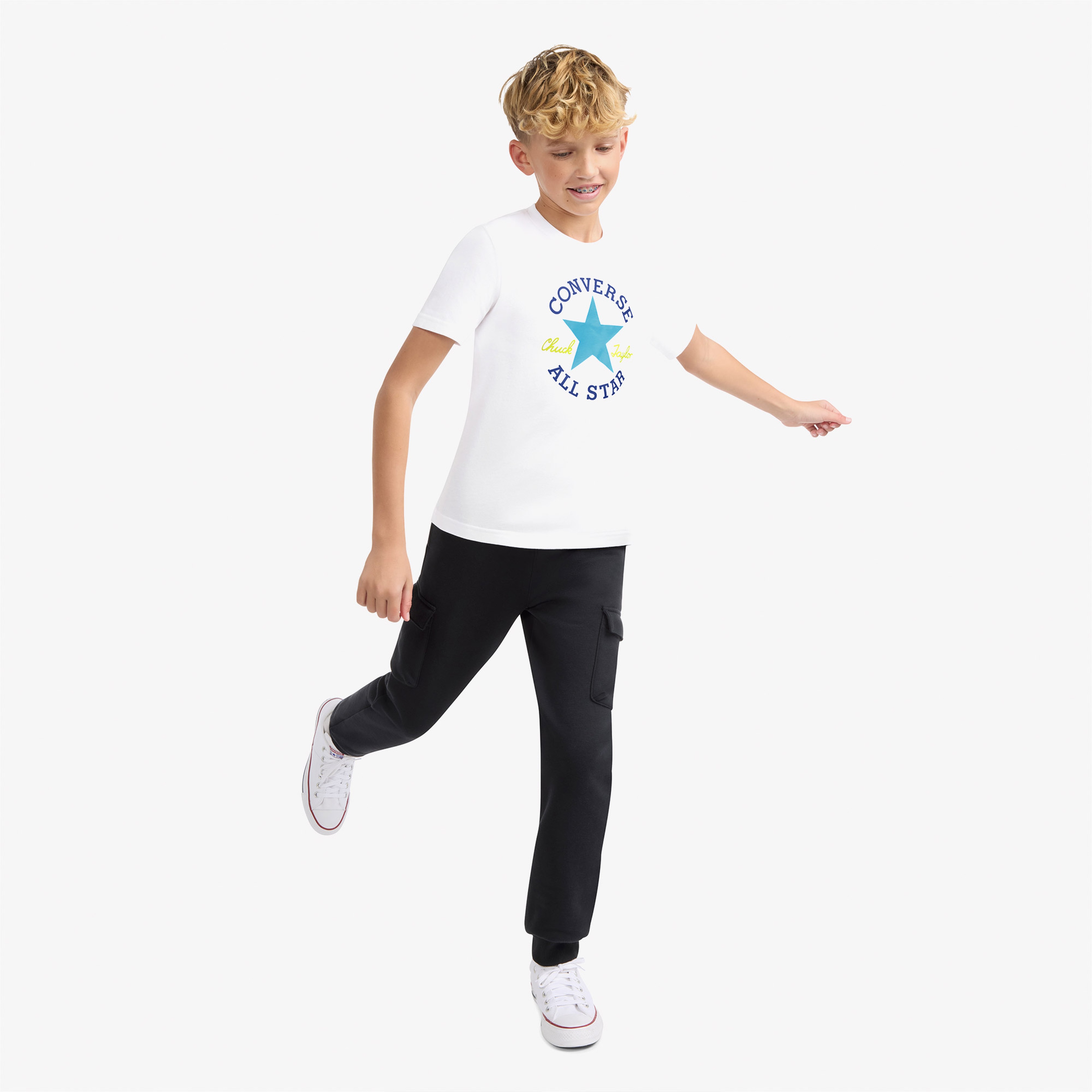 Converse Genç Çocuk Beyaz T-Shirt