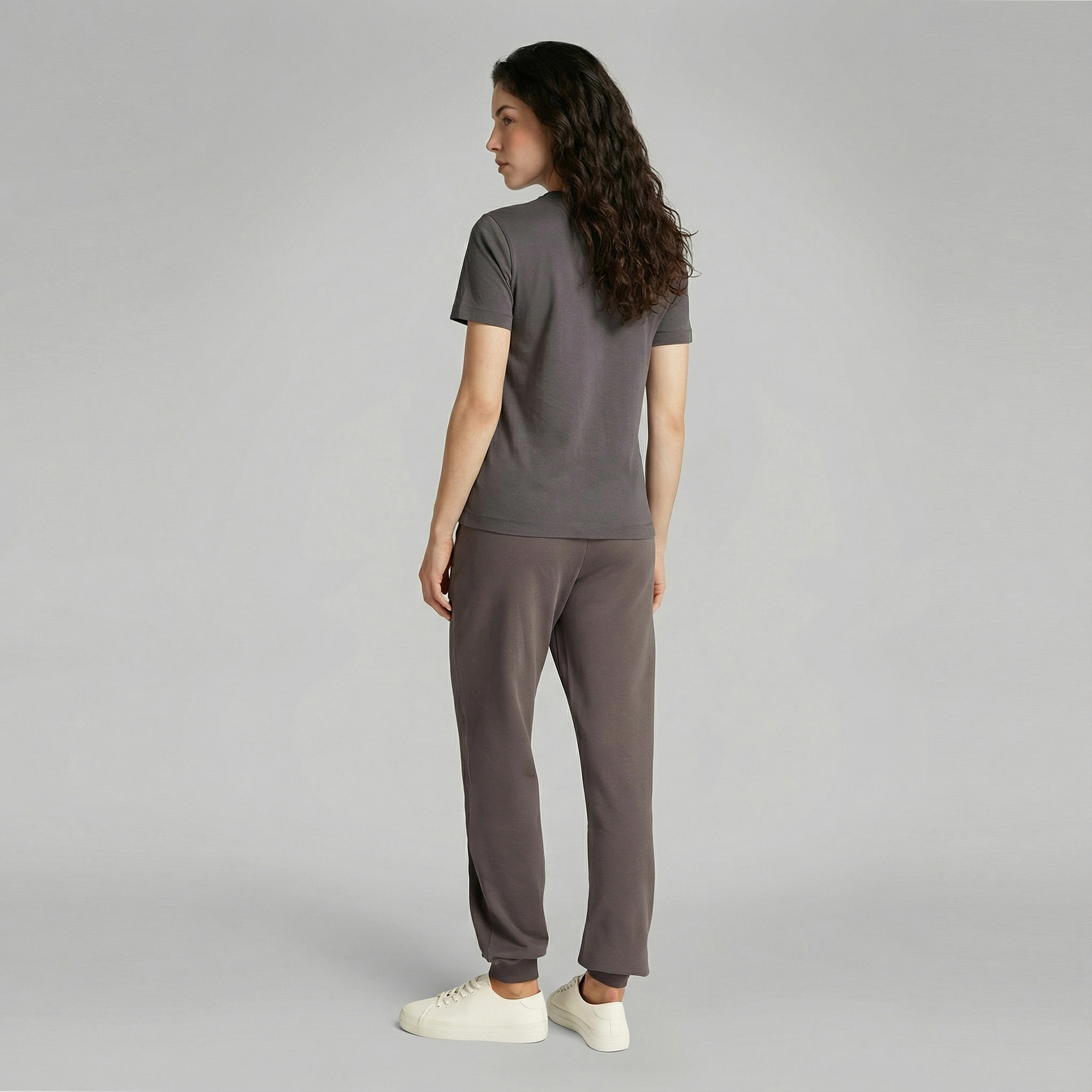 Calvin Klein Regular Kadın Gri T-Shirt