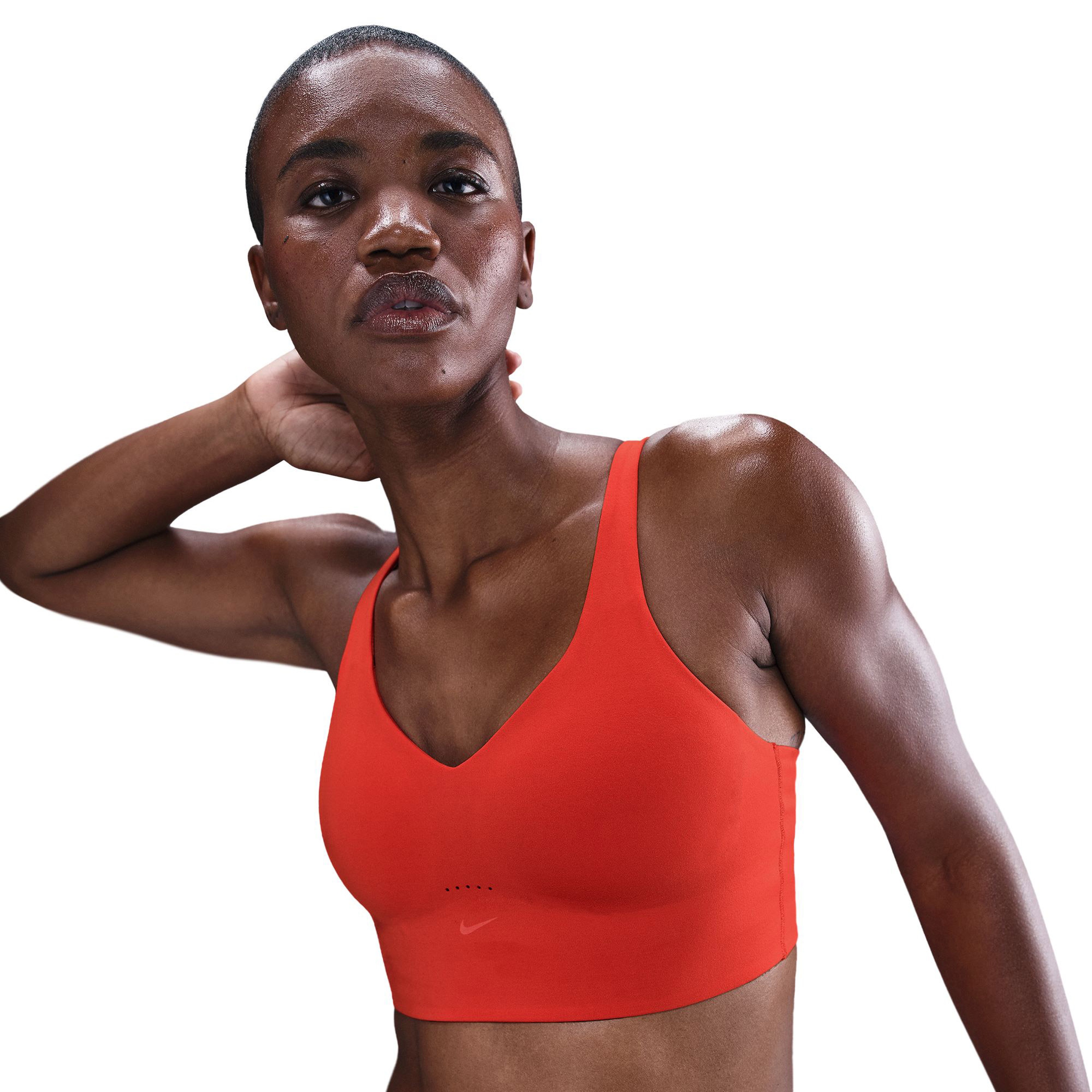 Nike Alate Medium Support Kadın Kırmızı Antrenman Bra