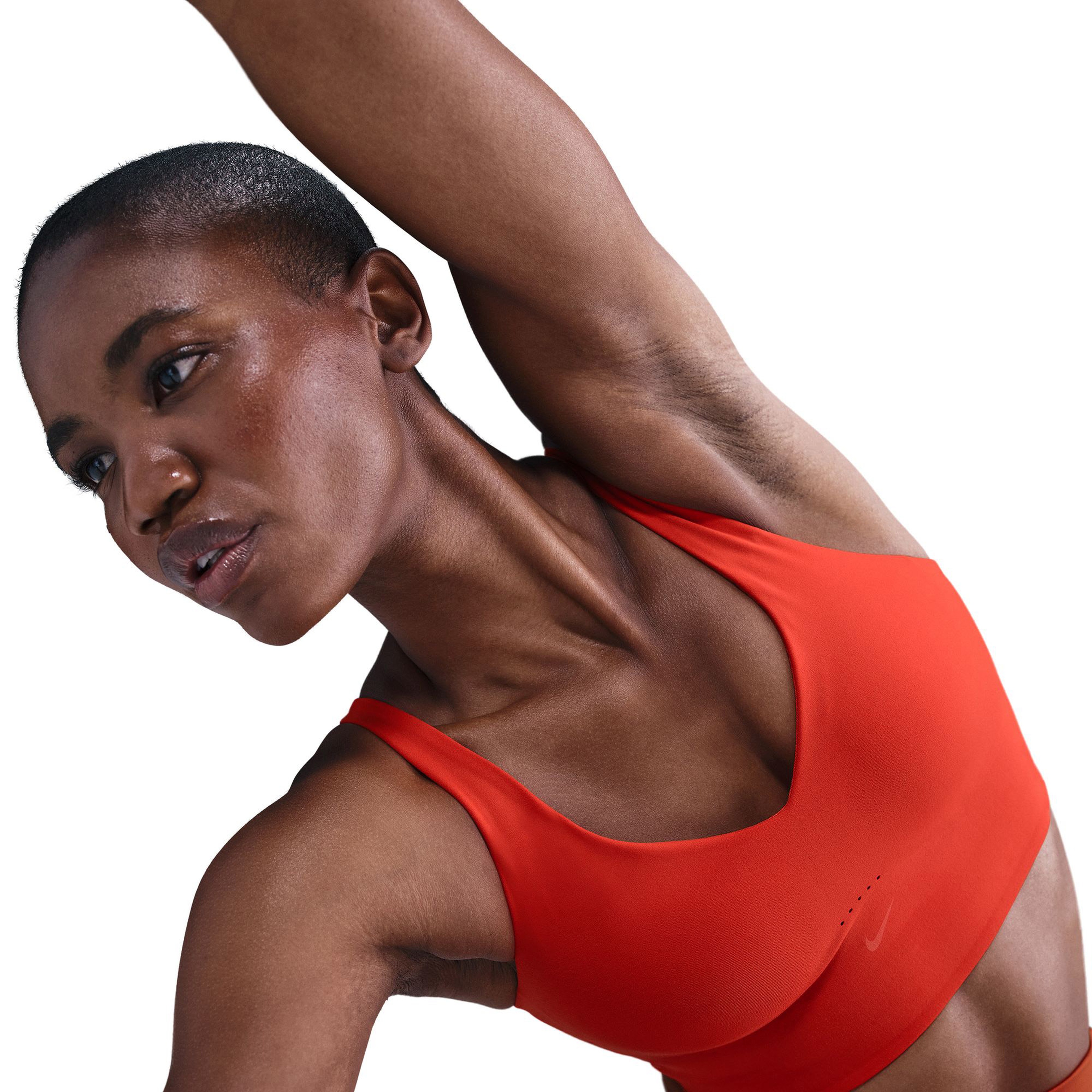 Nike Alate Medium Support Kadın Kırmızı Antrenman Bra