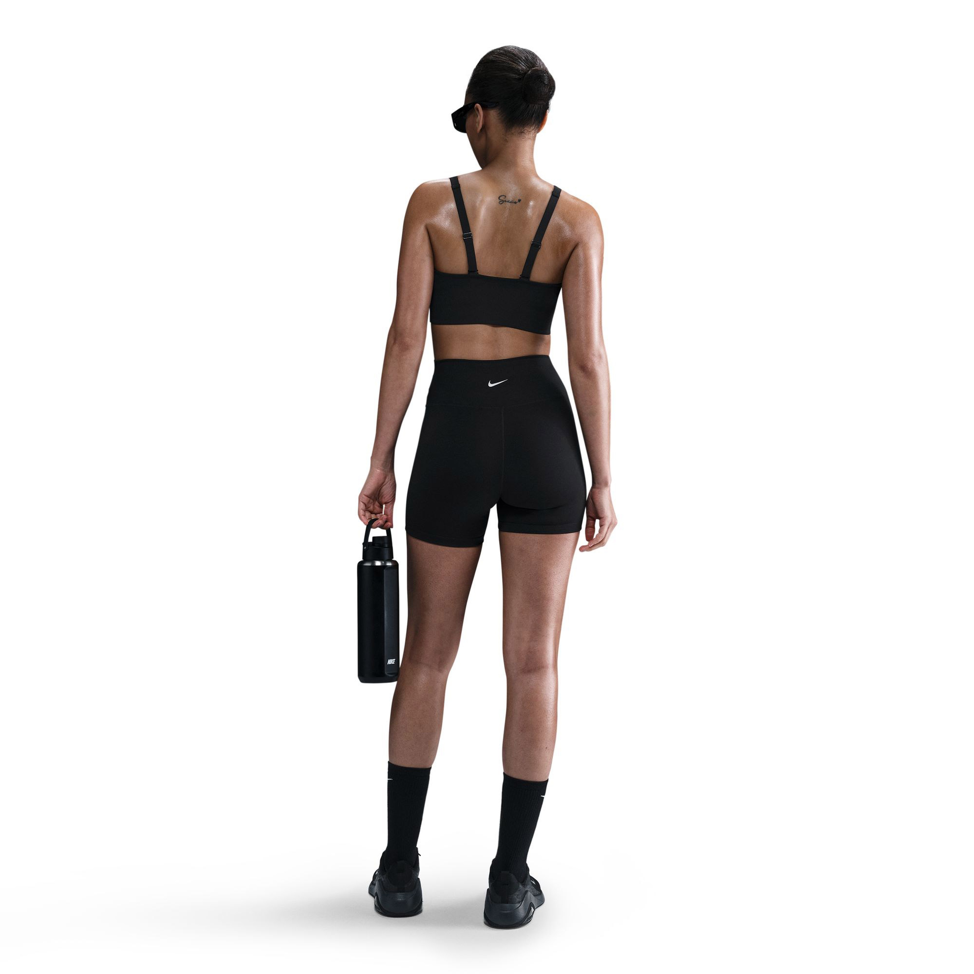 Nike Alate Medium Support Kadın Siyah Antrenman Bra