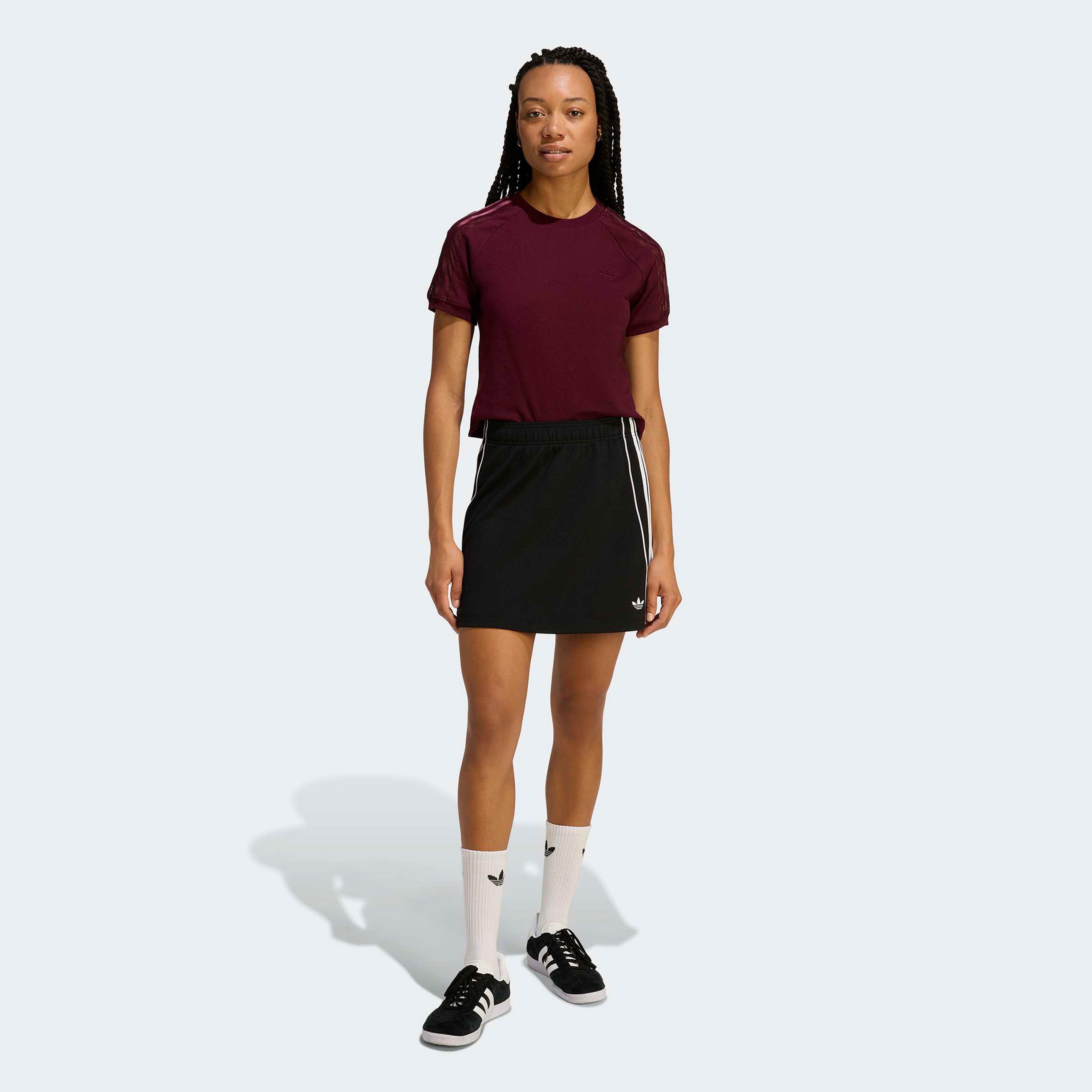 adidas Lace Cali Kadın Bordo T-Shirt